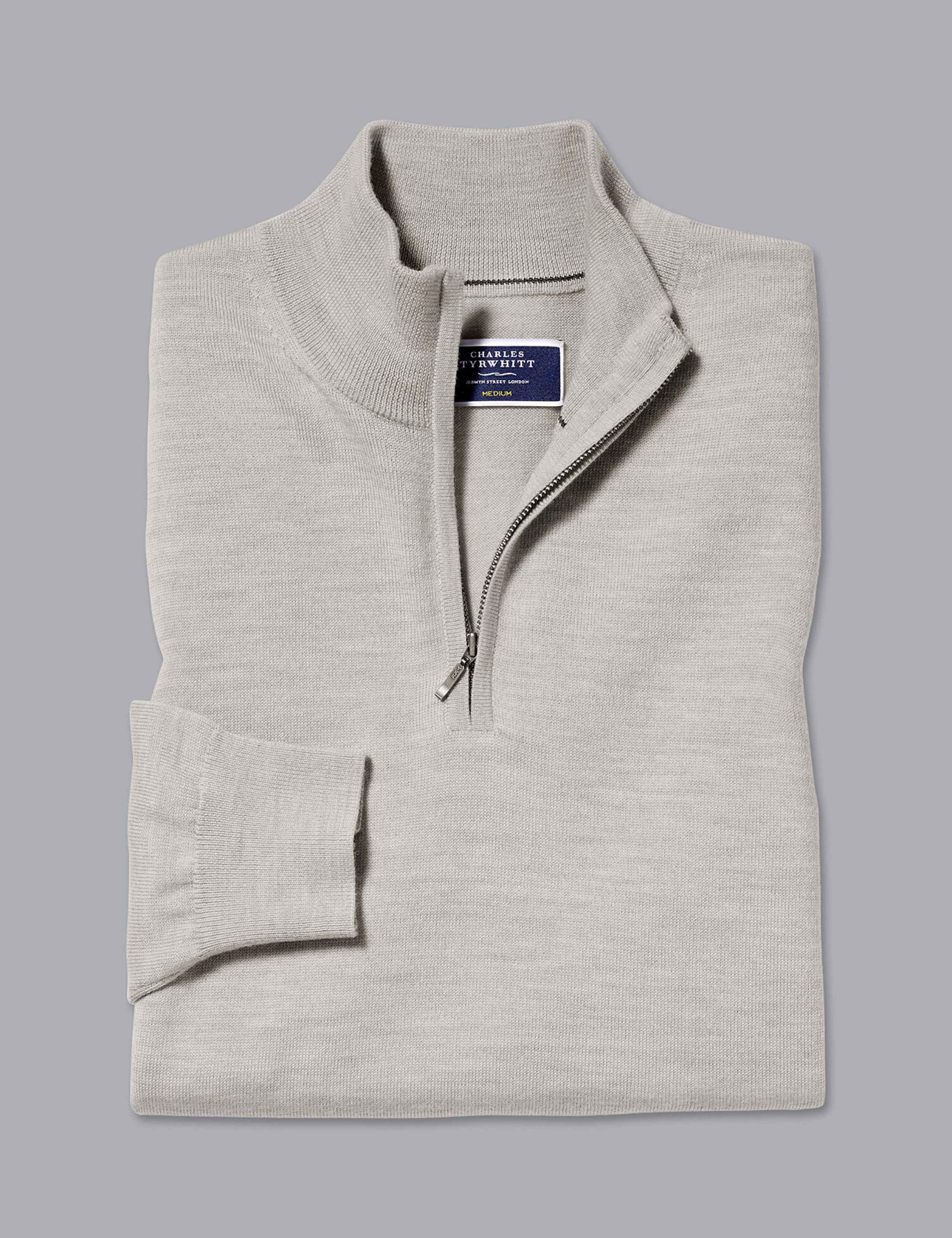 Pure Merino Wool Half Zip Jumper 2 of 6