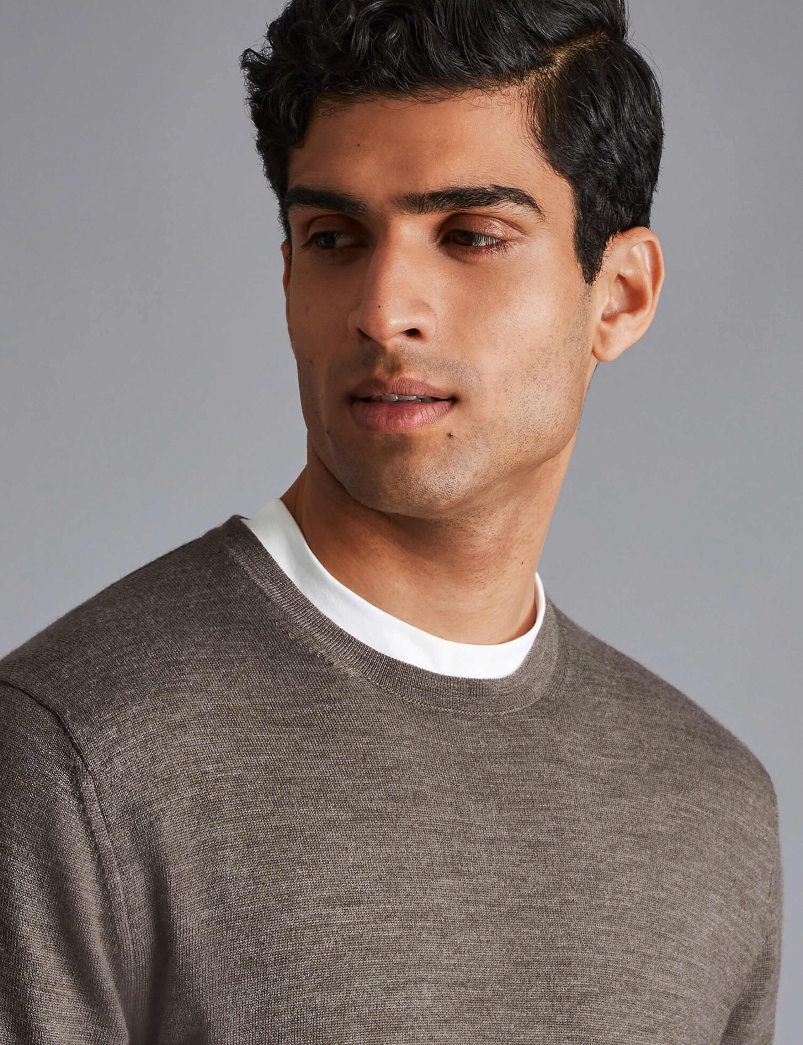 Pure Merino Wool Crew Neck Jumper 2 of 5