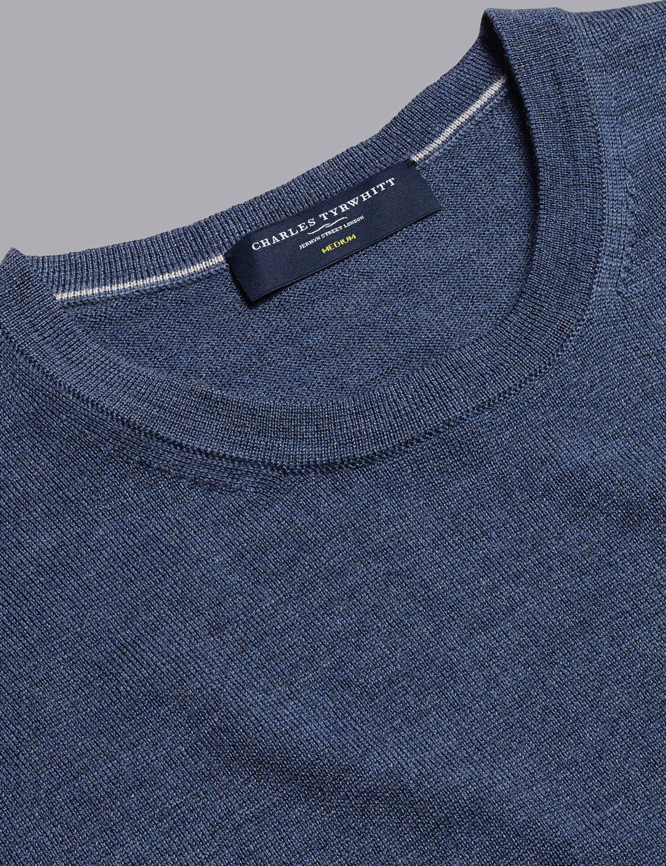 Pure Merino Wool Crew Neck Jumper 6 of 6