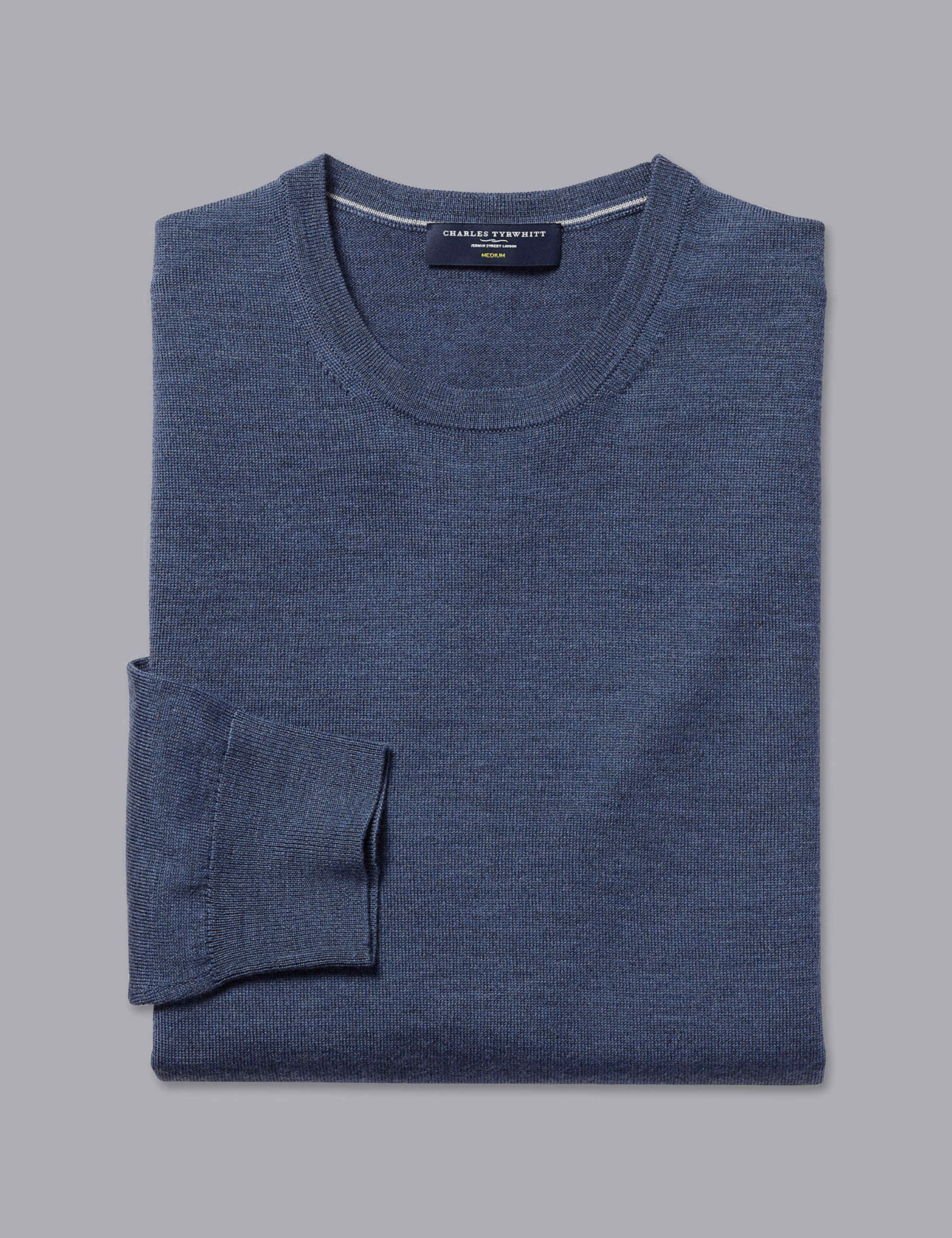 Pure Merino Wool Crew Neck Jumper 2 of 6