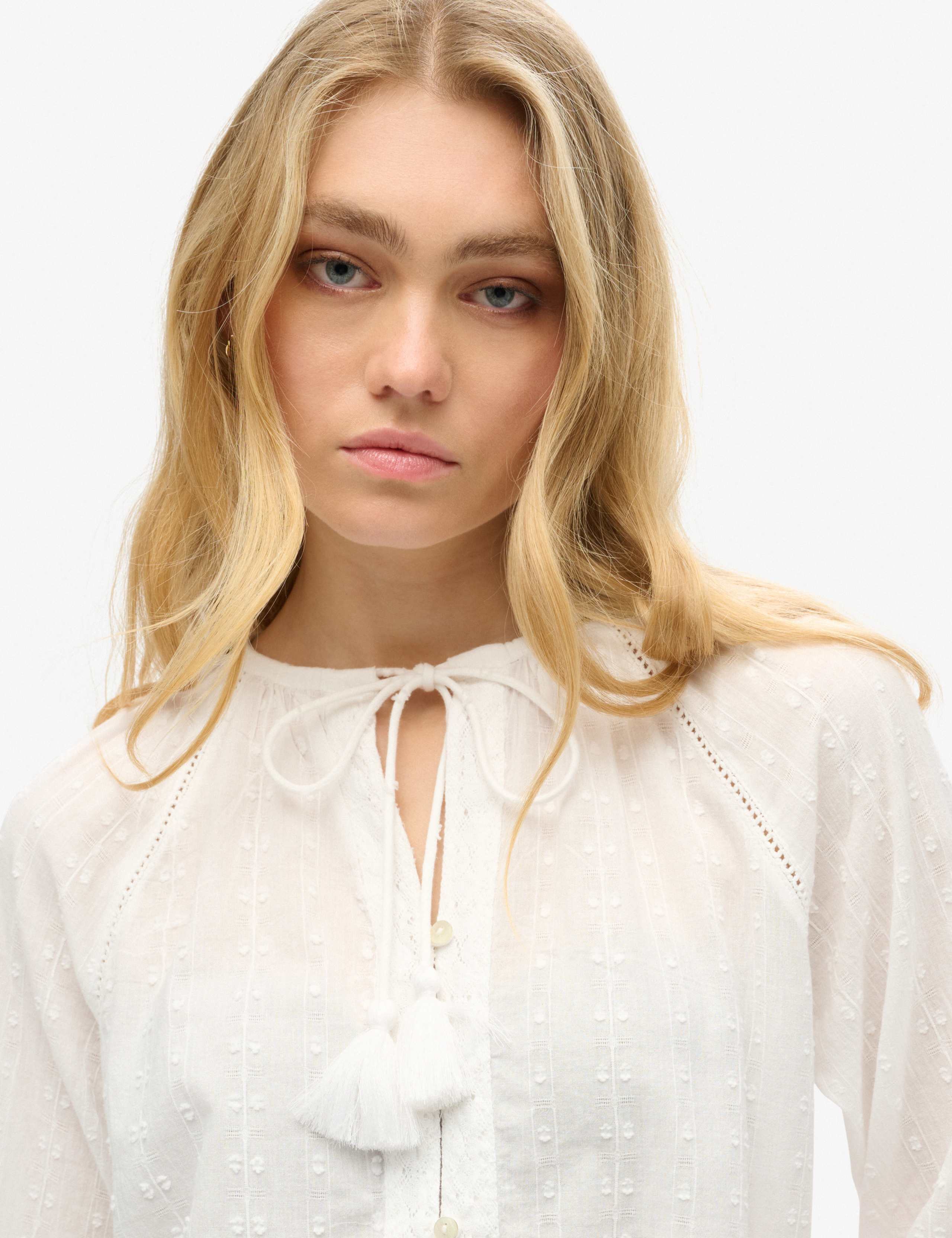 Pure Cotton Embroidered Beach Top 2 of 5