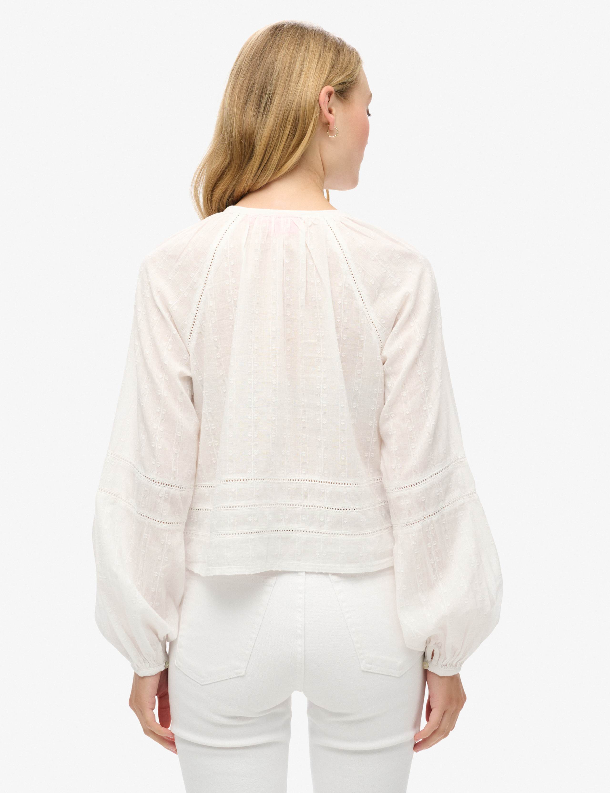 Pure Cotton Embroidered Beach Top 3 of 5