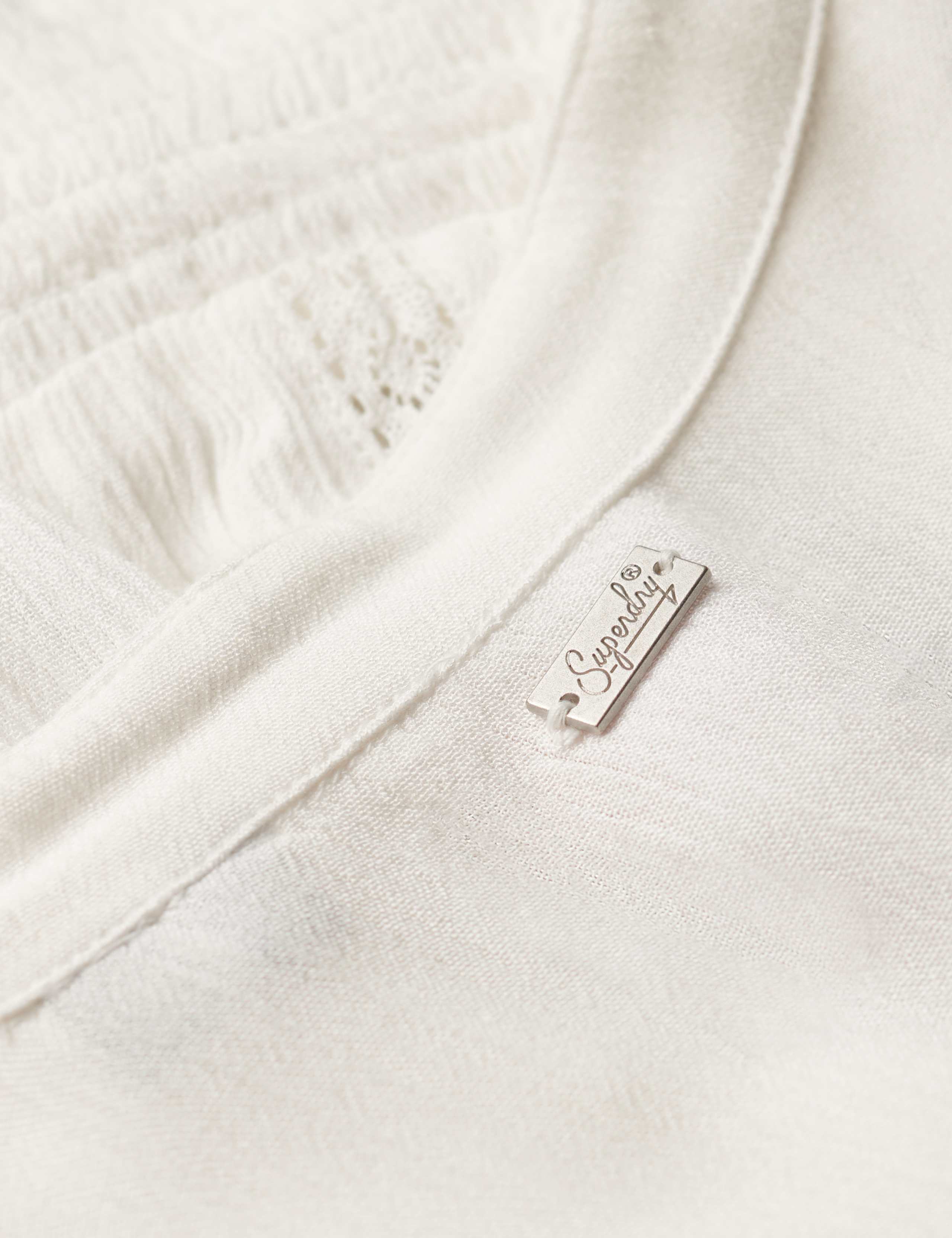 Lace Trim V-Neck Button Through Blouse 7 of 7