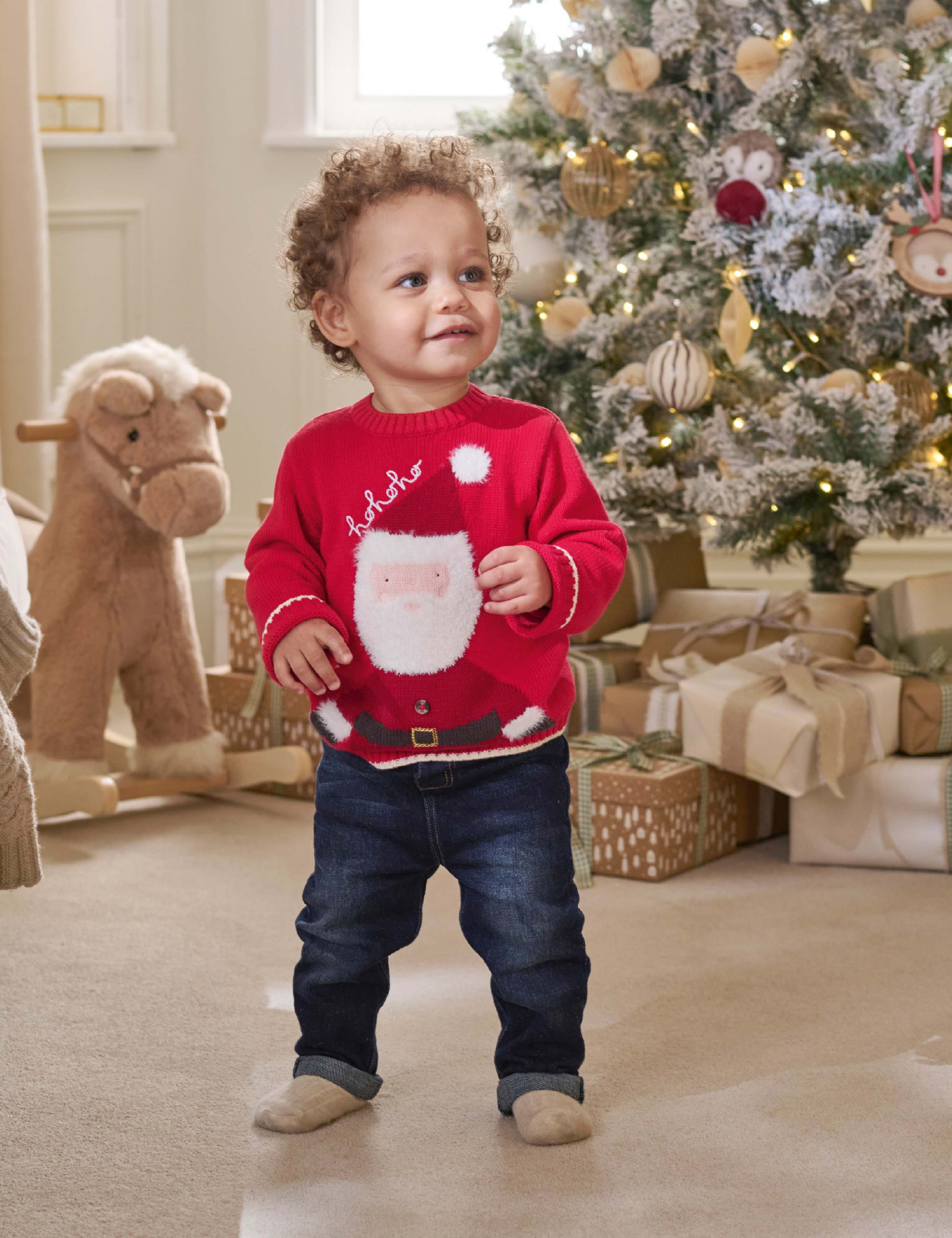 Santa Christmas Jumper (0-3 Yrs) 1 of 4