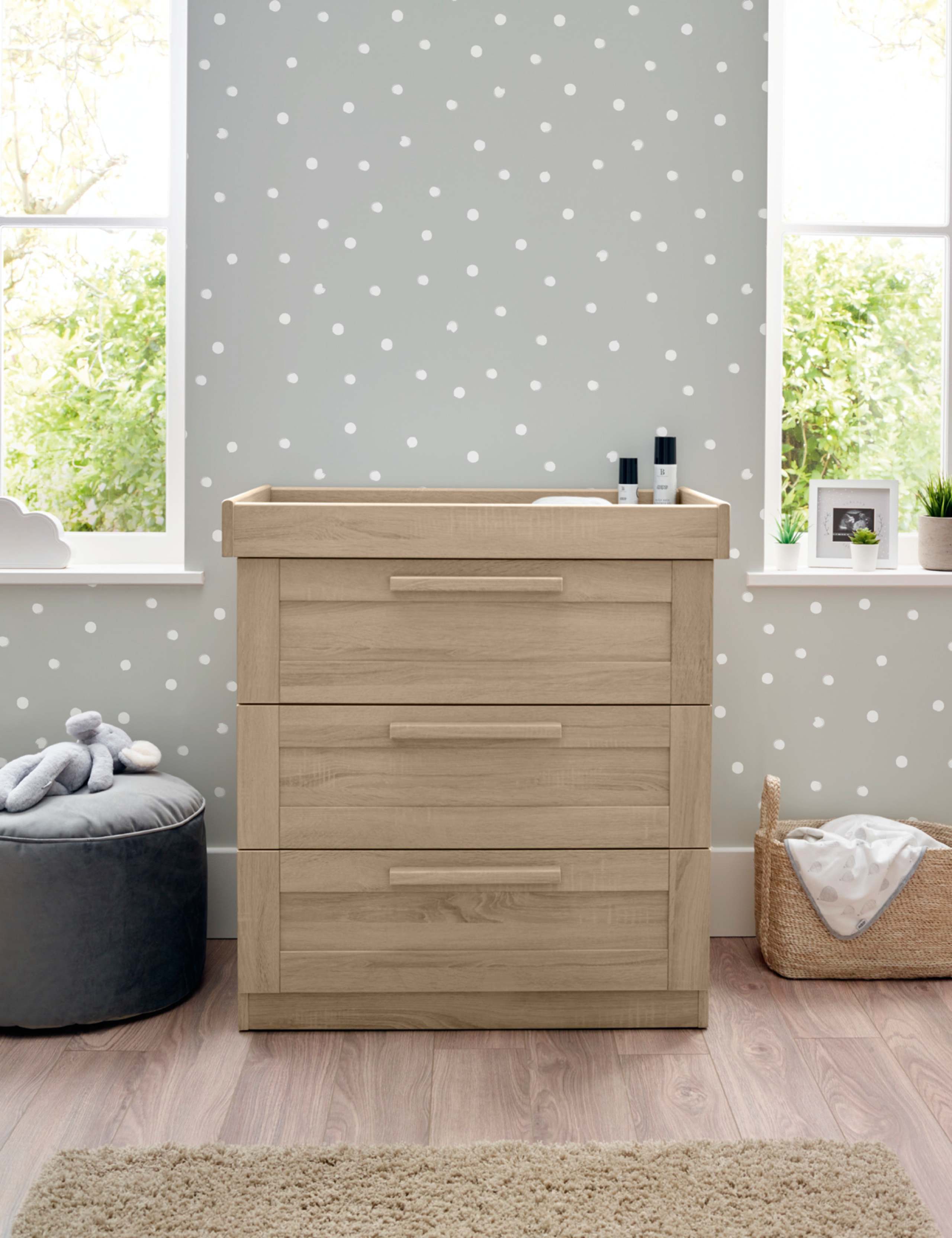 Atlas 3 Piece Cotbed Range with Dresser and Wardrobe 7 of 9