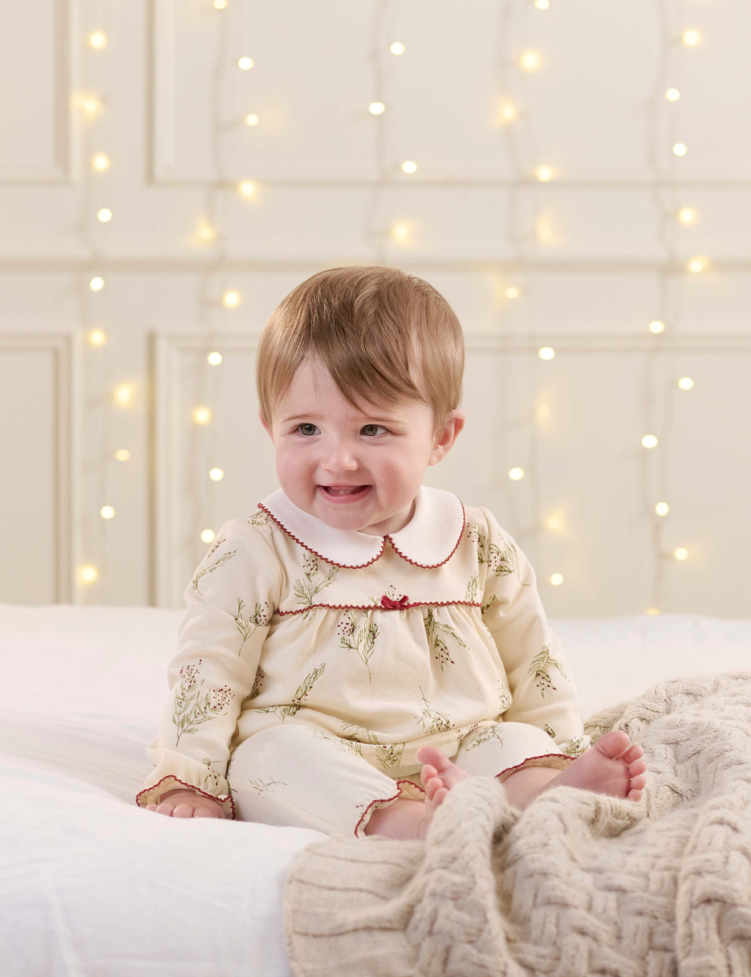 Spruce Print Christmas Pyjamas (3 Mths-3 Yrs) 3 of 8