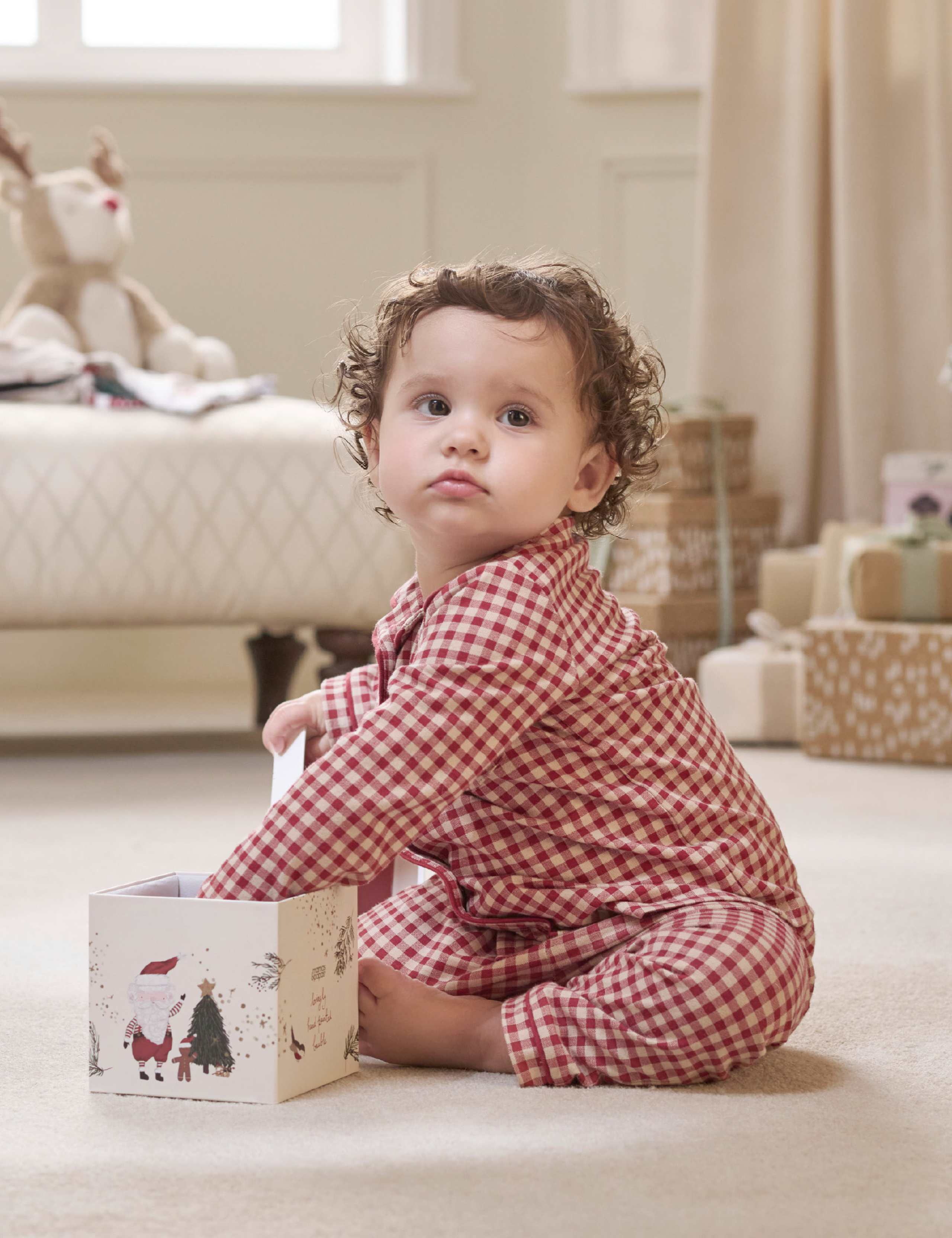 Jersey Check Christmas Pyjamas (6 Mths-3 Yrs) 3 of 6