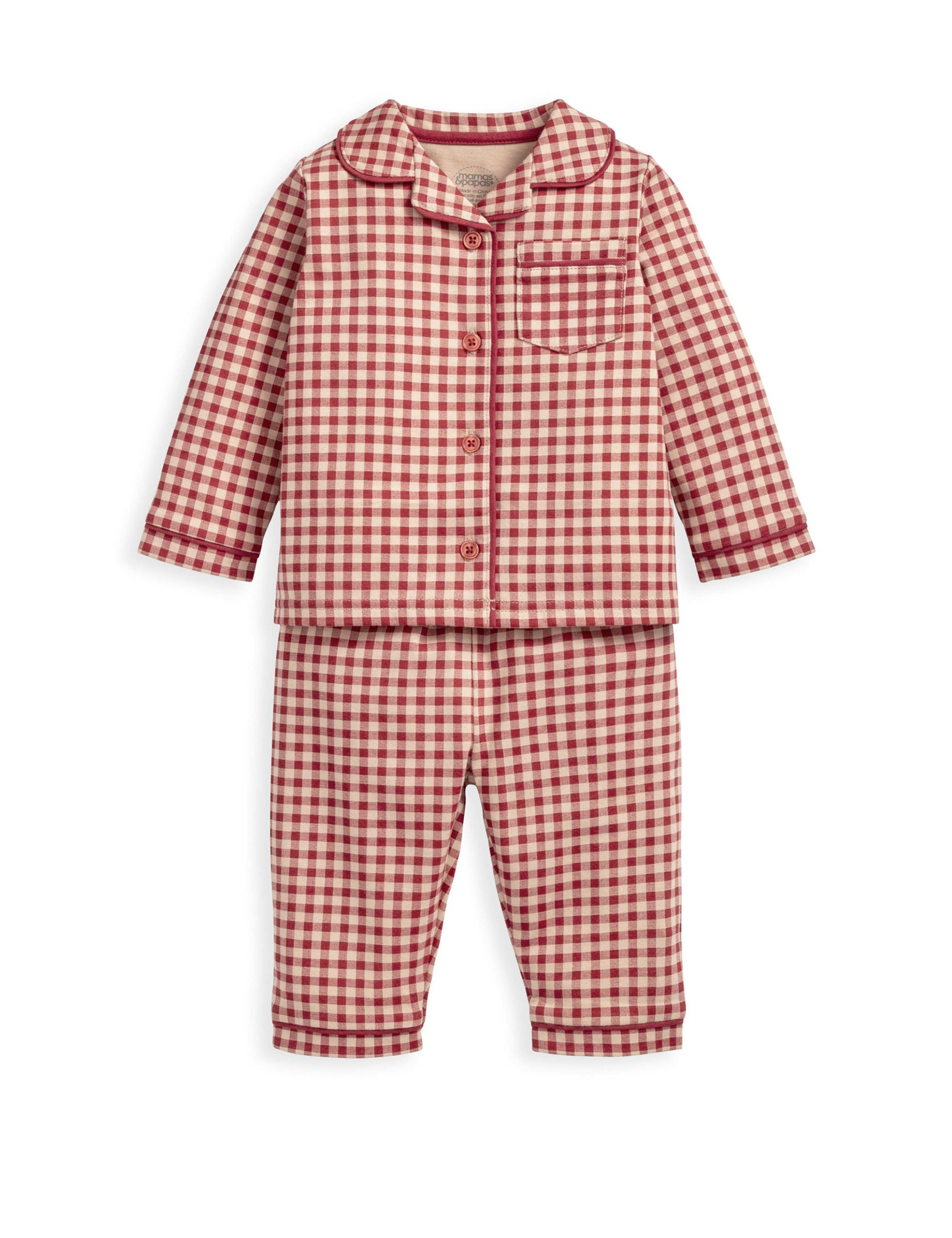 Jersey Check Christmas Pyjamas (6 Mths-3 Yrs) 2 of 6