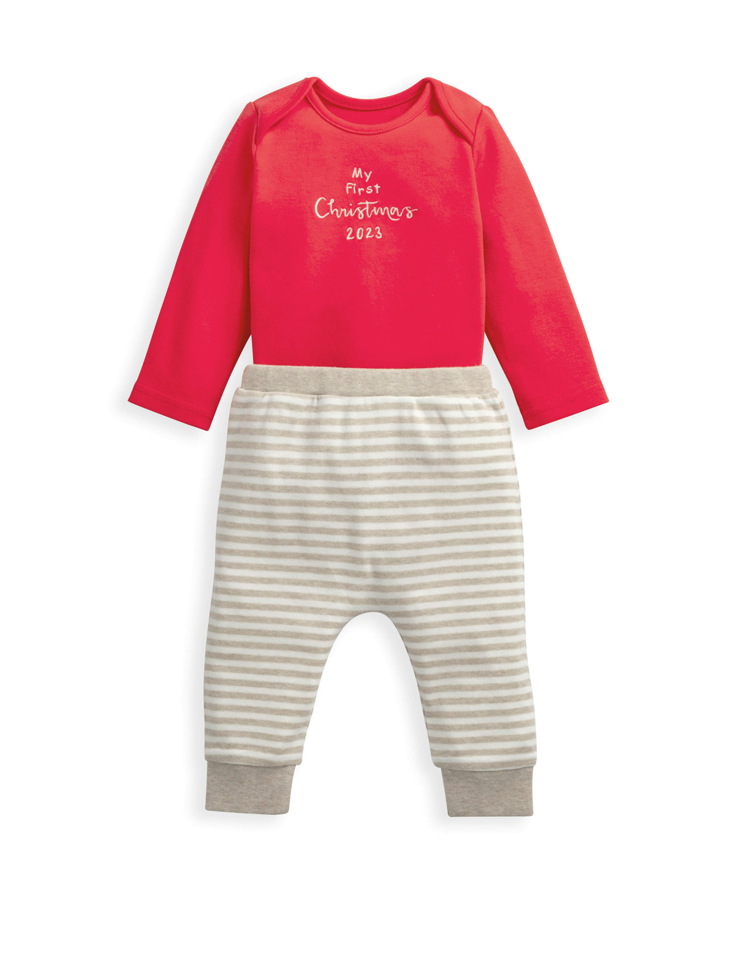 Reindeer Christmas Bodysuit & Legging Set (0-1 Yrs) 1 of 5