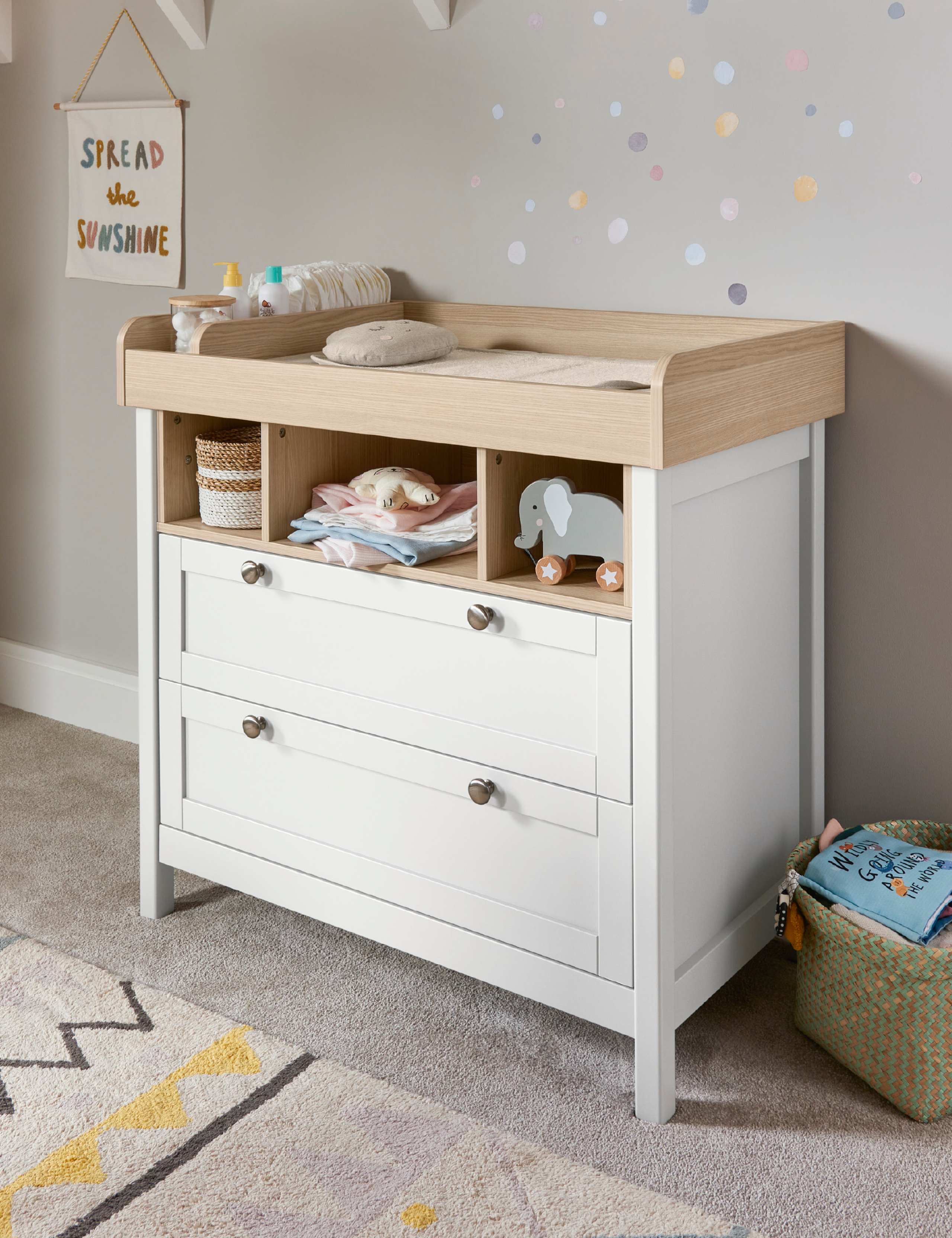 Harwell 3 Piece Cotbed Range with Dresser and Wardrobe 7 of 9