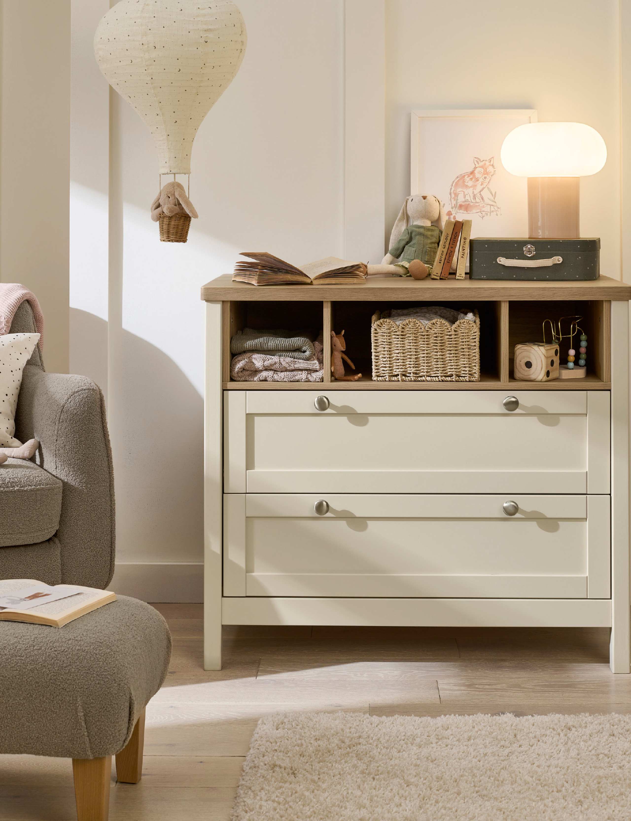 Harwell 3 Piece Cotbed Range with Dresser and Wardrobe 7 of 9