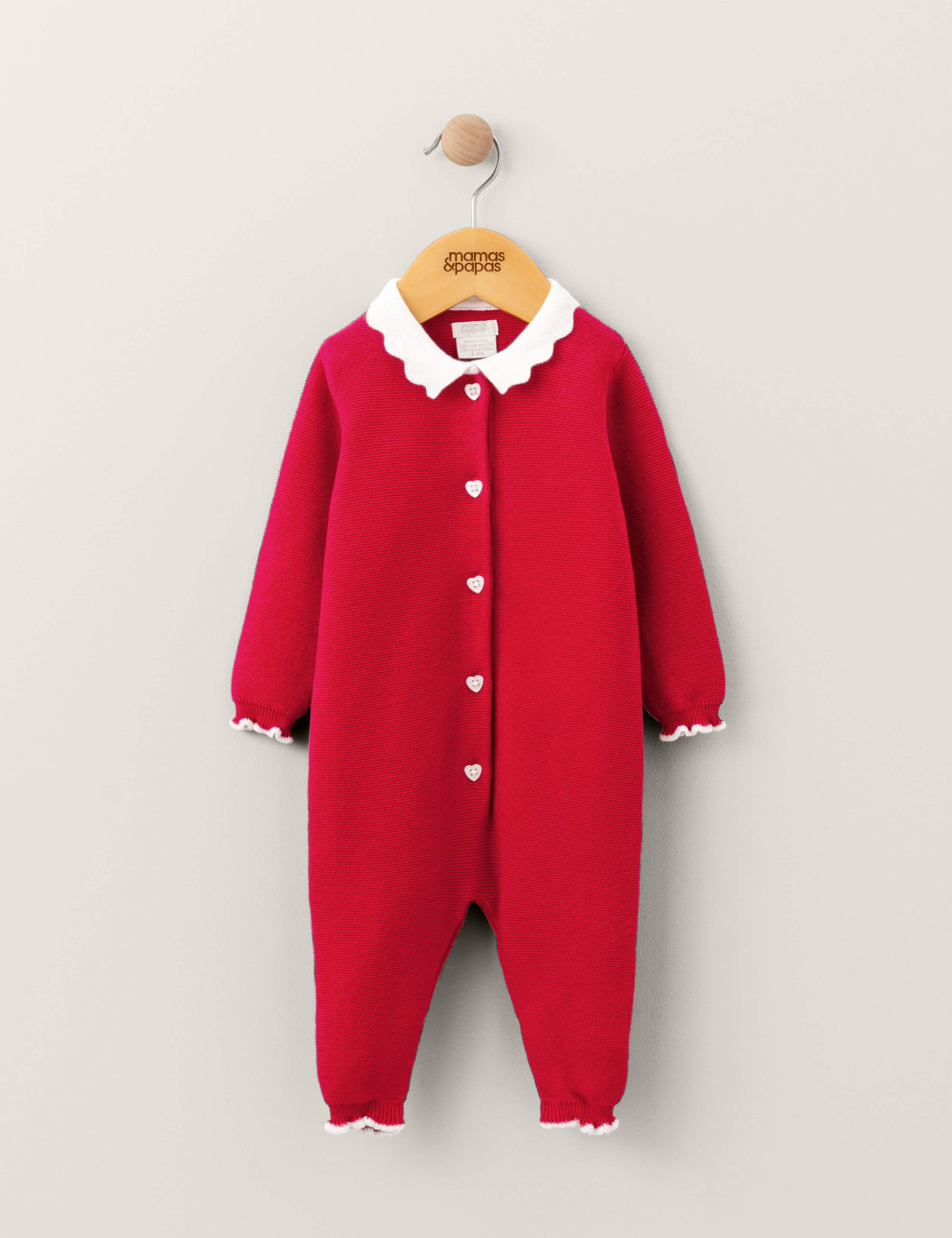 Mrs Santa Christmas Knitted Romper (0-18 Mths) 6 of 6