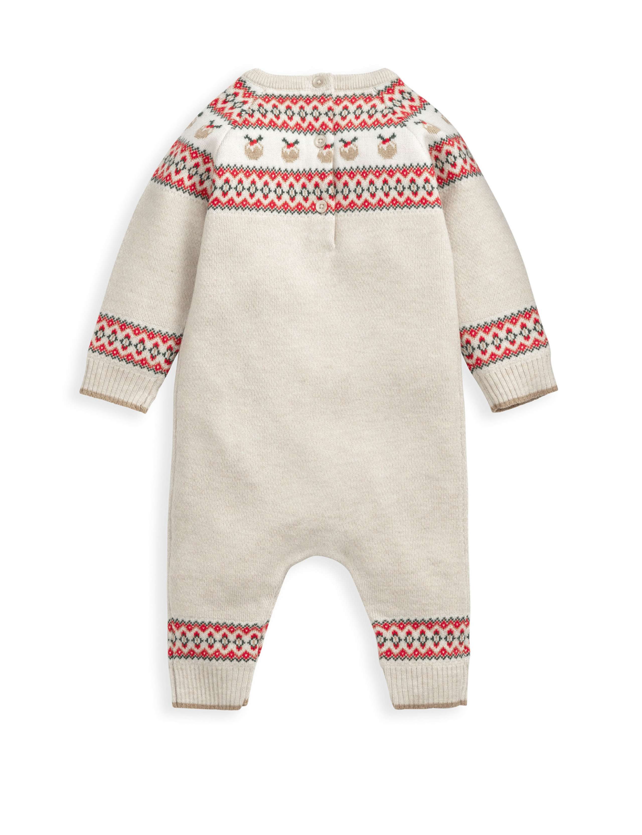 Fairisle Christmas Knitted Romper (0-18 Mths) 2 of 3