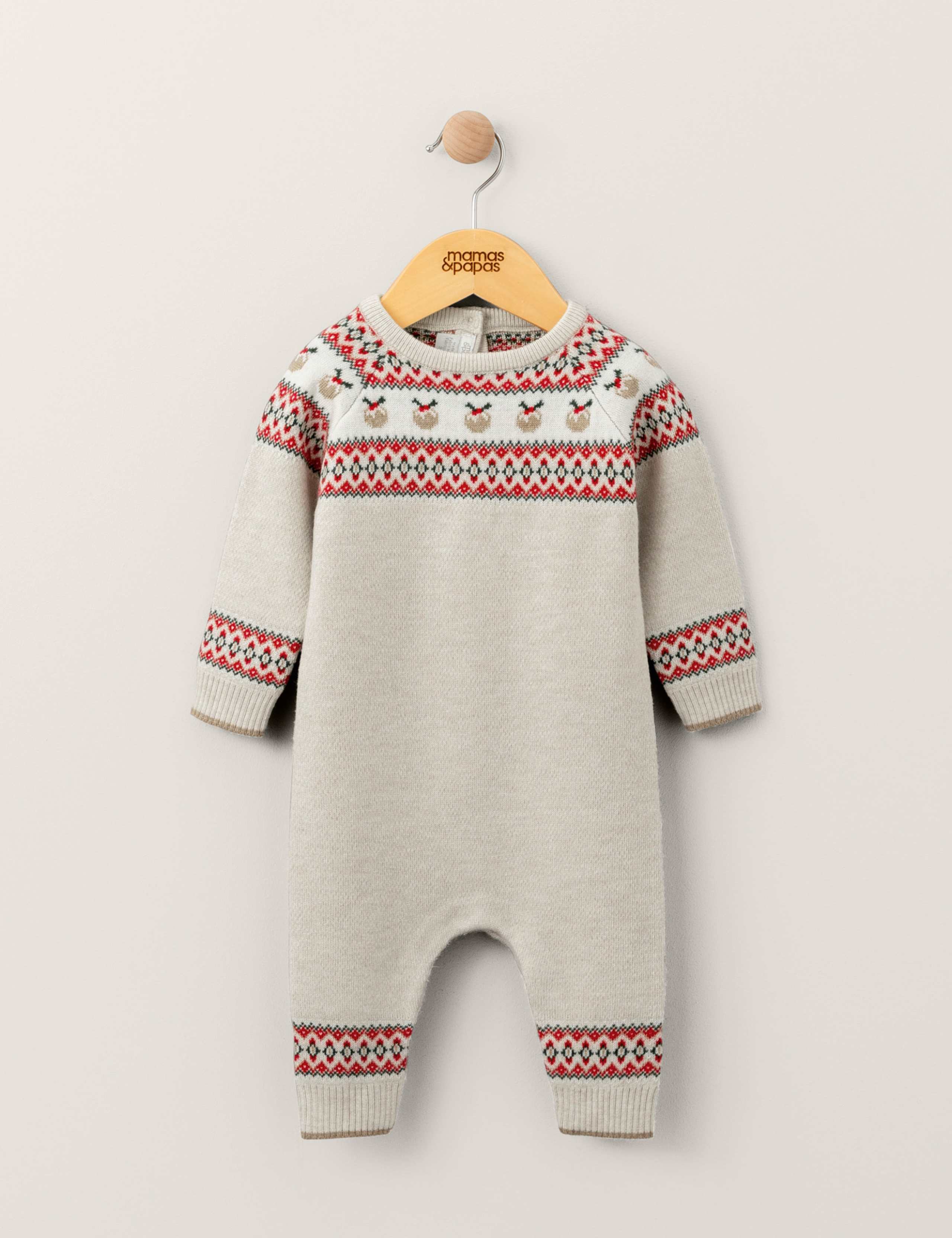 Fairisle Christmas Knitted Romper (0-18 Mths) 3 of 3