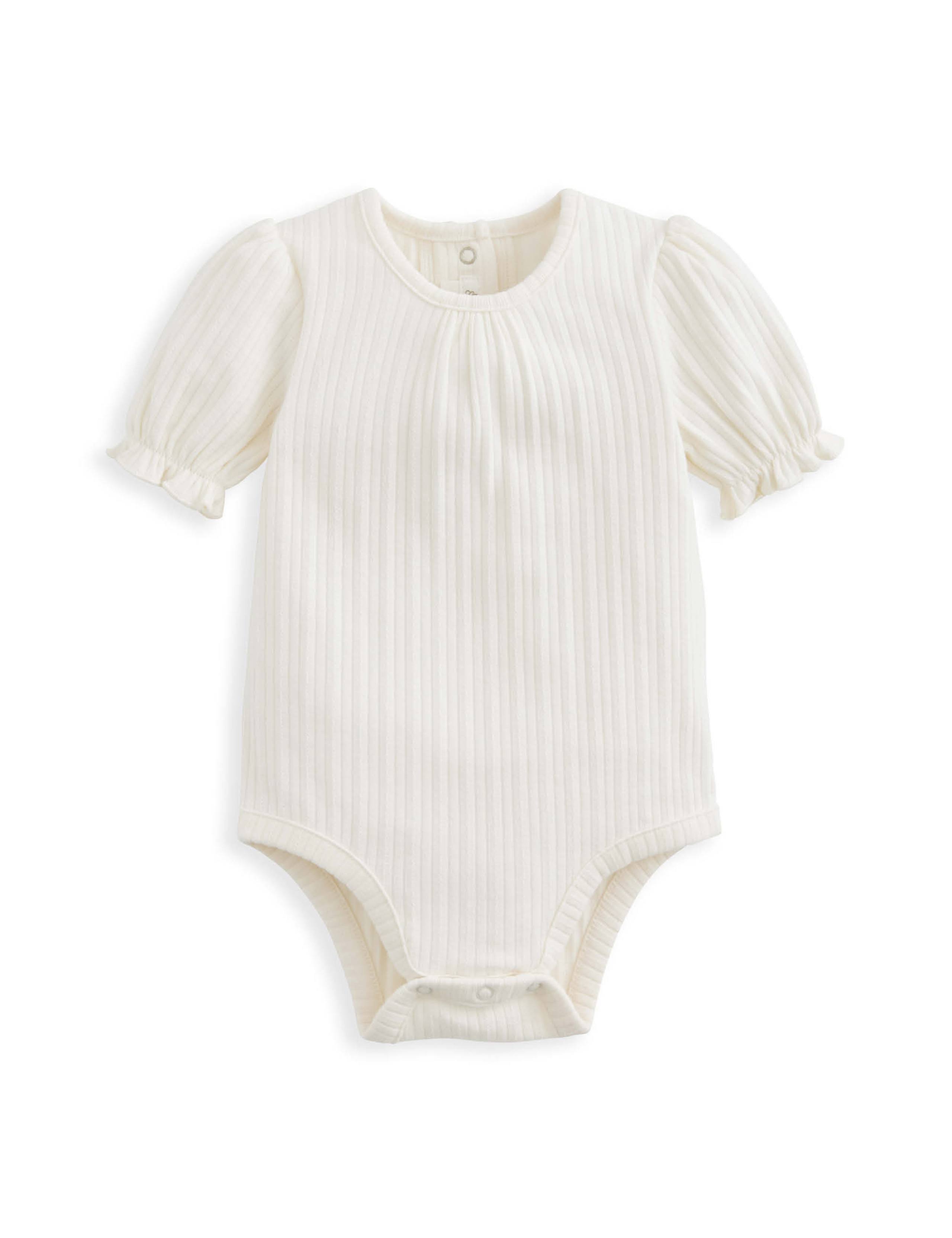 Cotton Rich Ribbed Frill Bodysuit (0 Mths-3 Yrs) 2 of 2