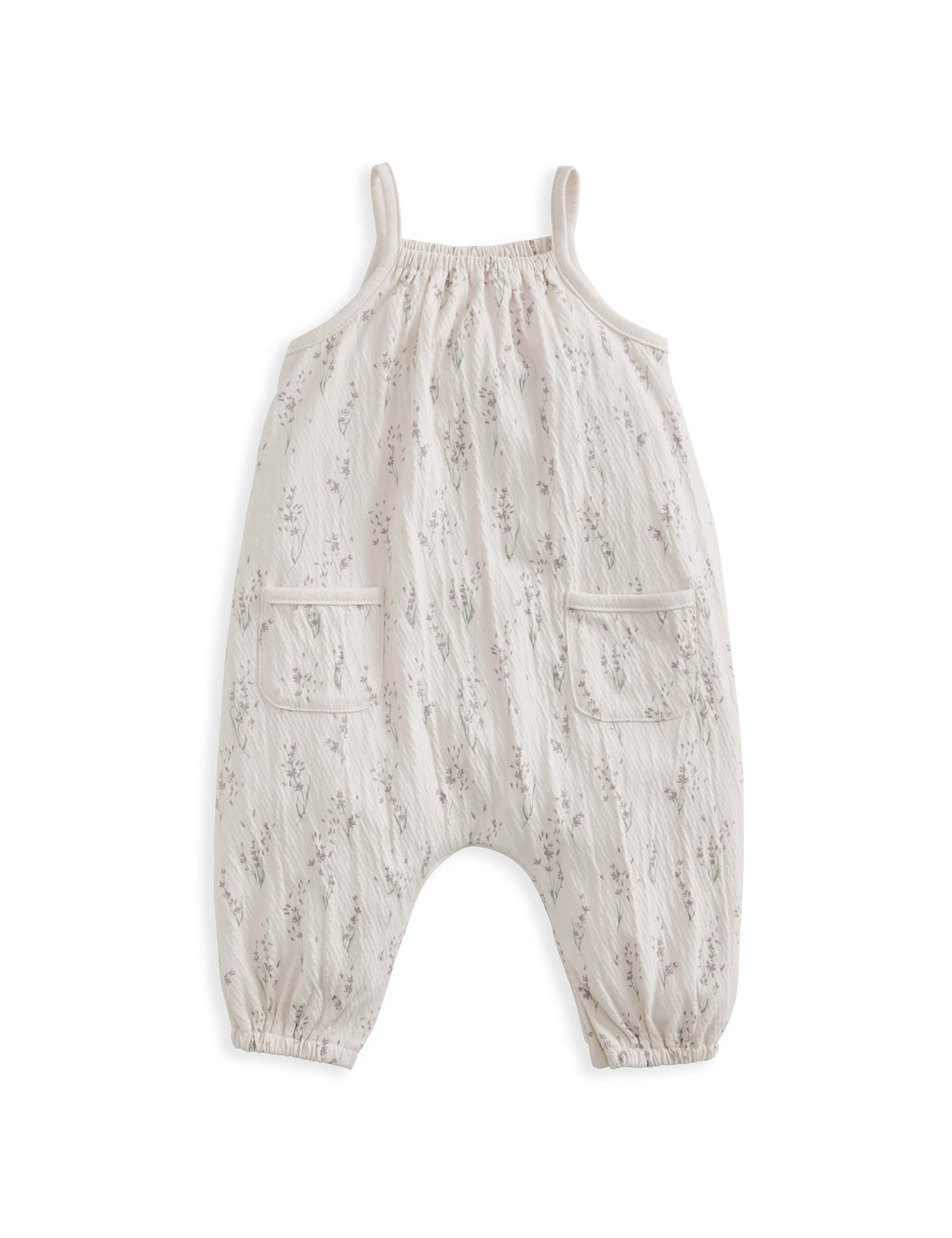 Cotton Rich Floral Romper (0-24 Mths) 2 of 2