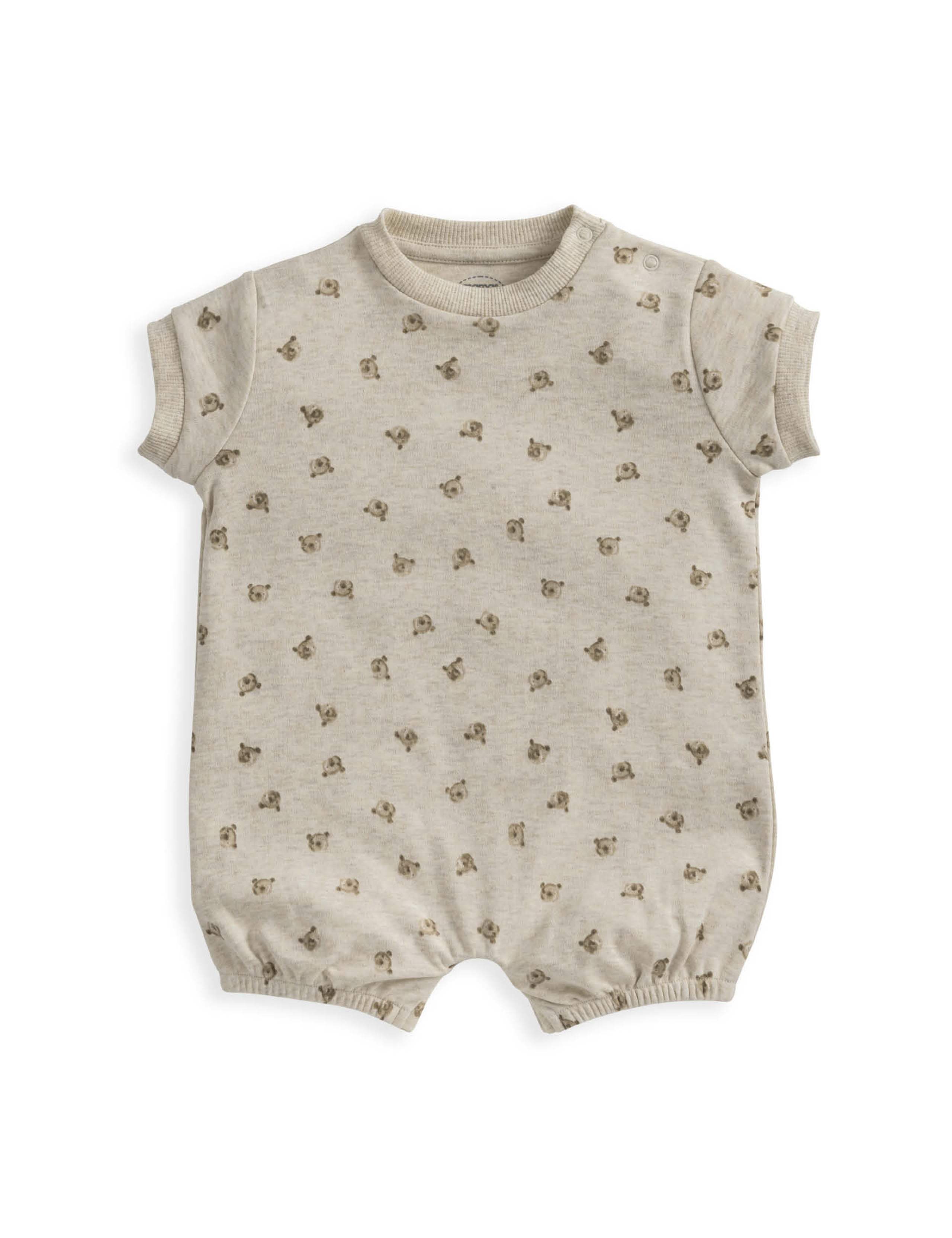 Pure Cotton Bear Print Romper (0-12 Mths) 2 of 2