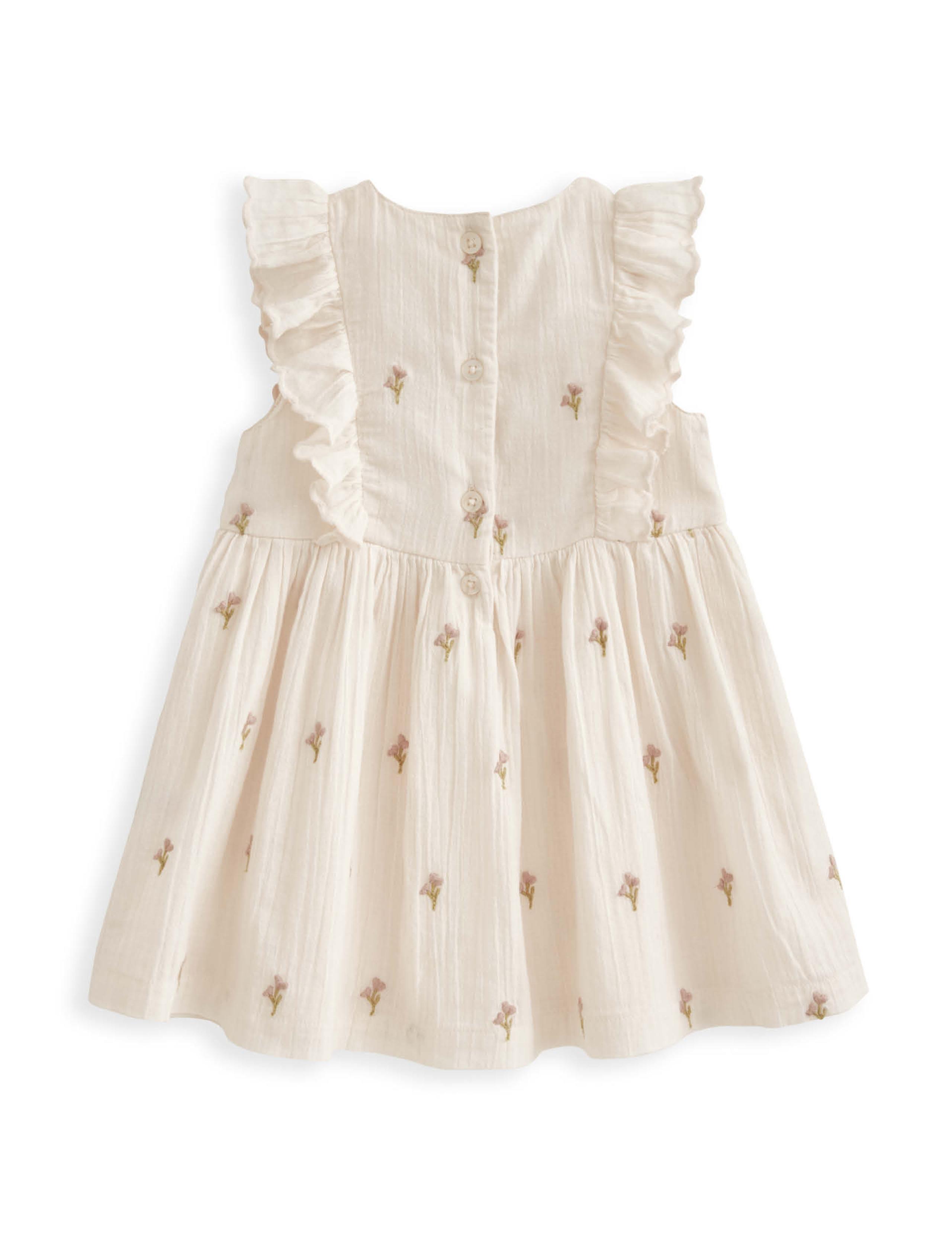 Pure Cotton Floral Dress (0-24 Mths) 3 of 3