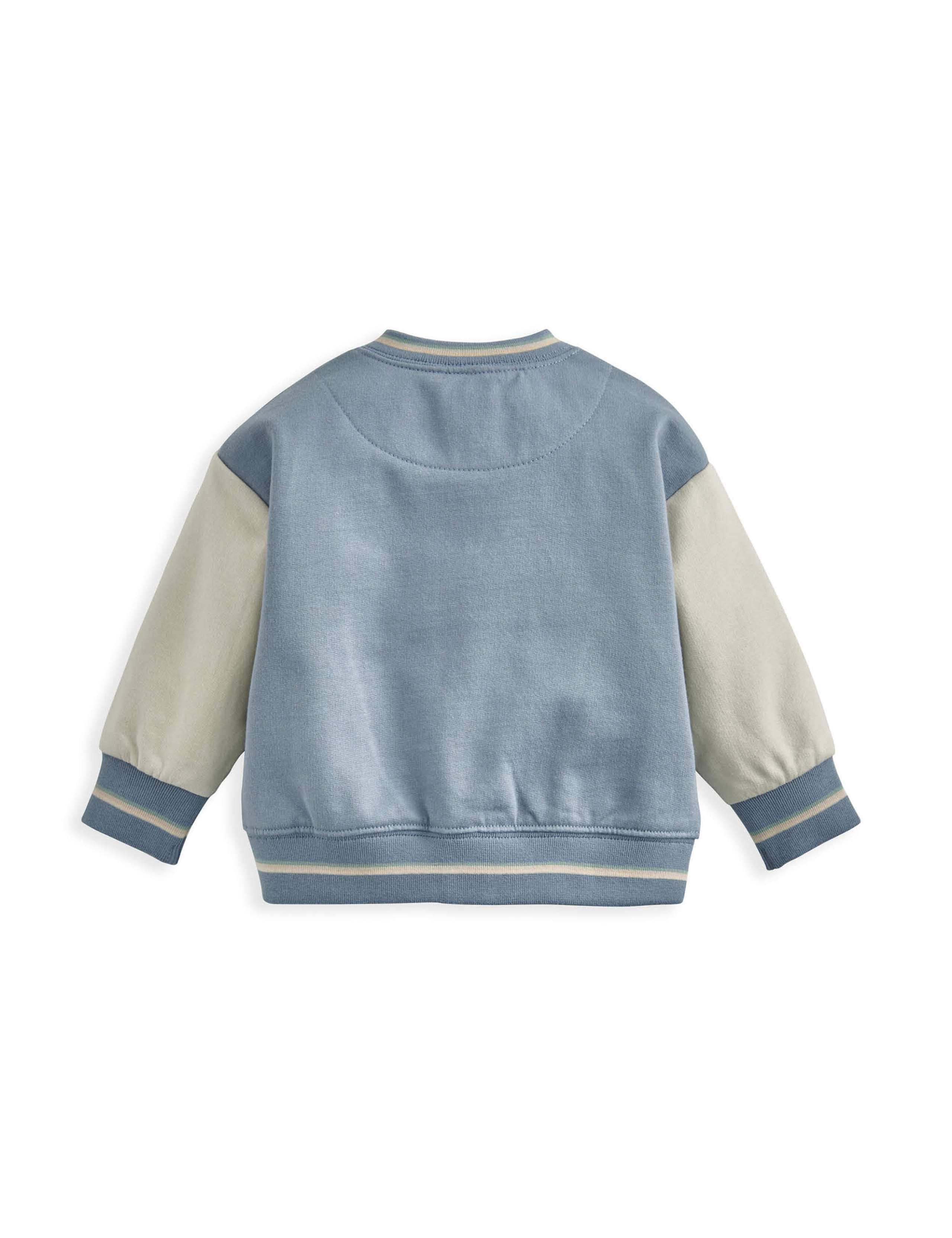 Pure Cotton Appliqué Baseball Jacket (0 Mths-3 Yrs) 3 of 3