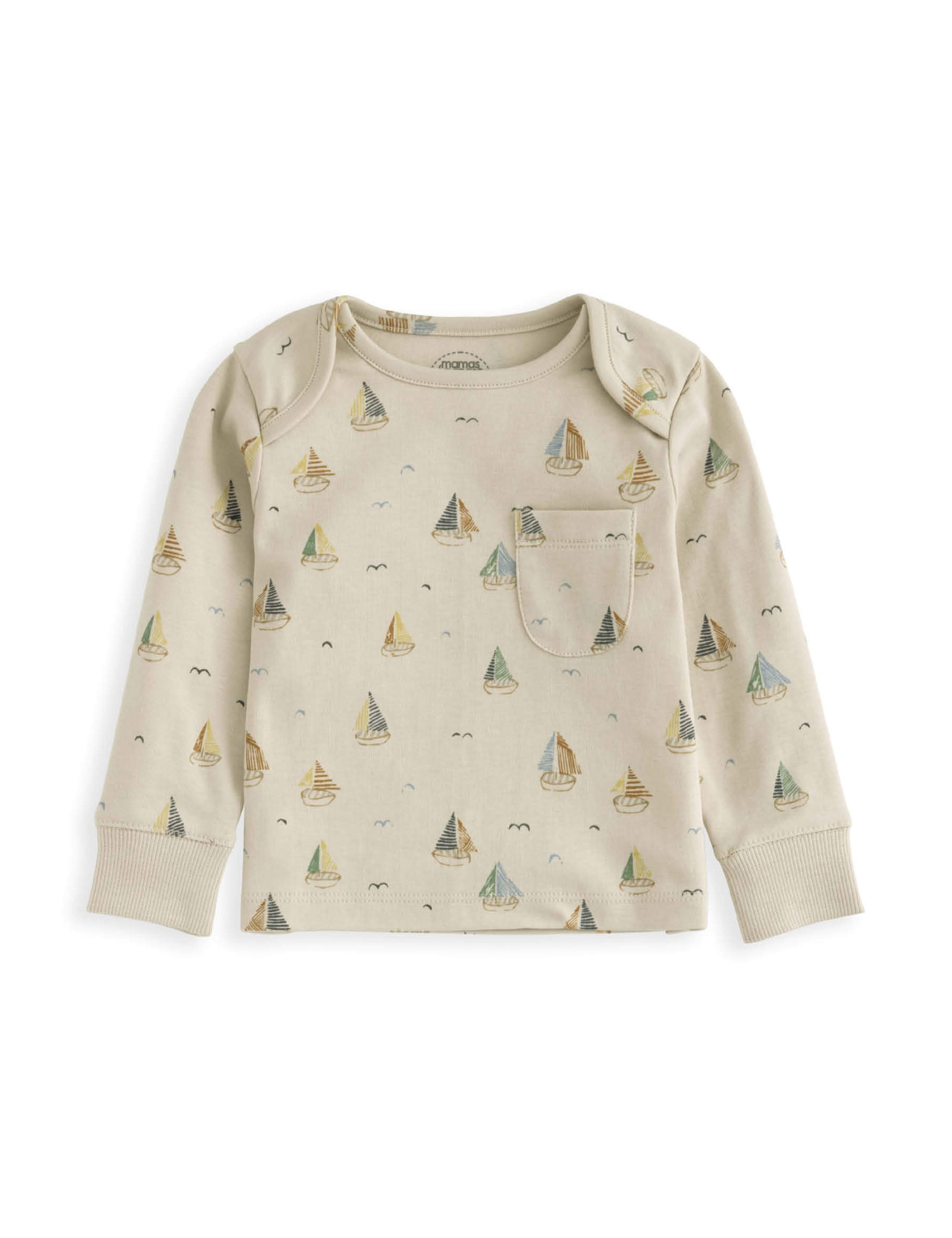 Pure Cotton Boat Pyjamas (3-36 Mths) 3 of 4