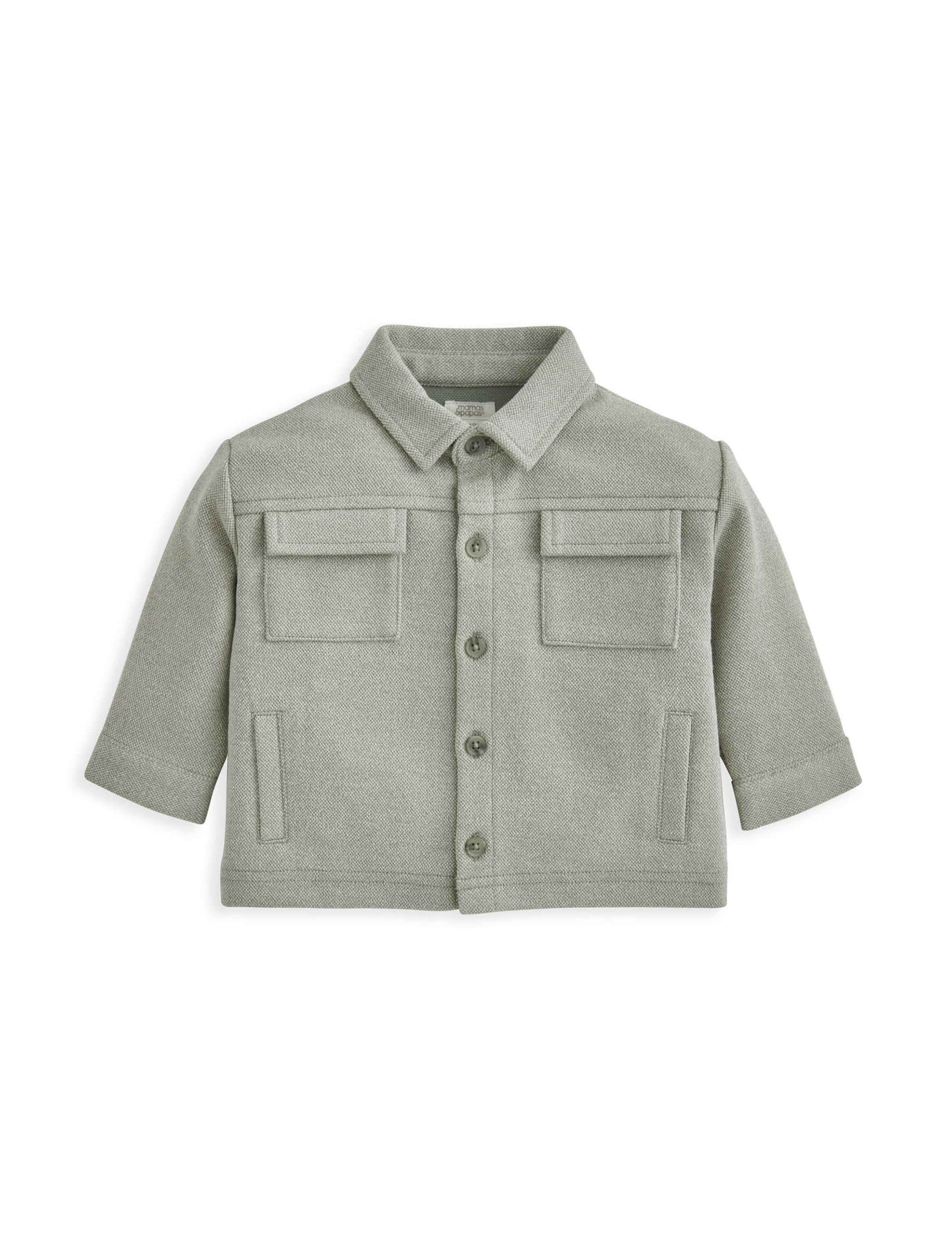 2pc Cotton Blend Shacket & T-Shirt Set (3-36 Mths) 4 of 4