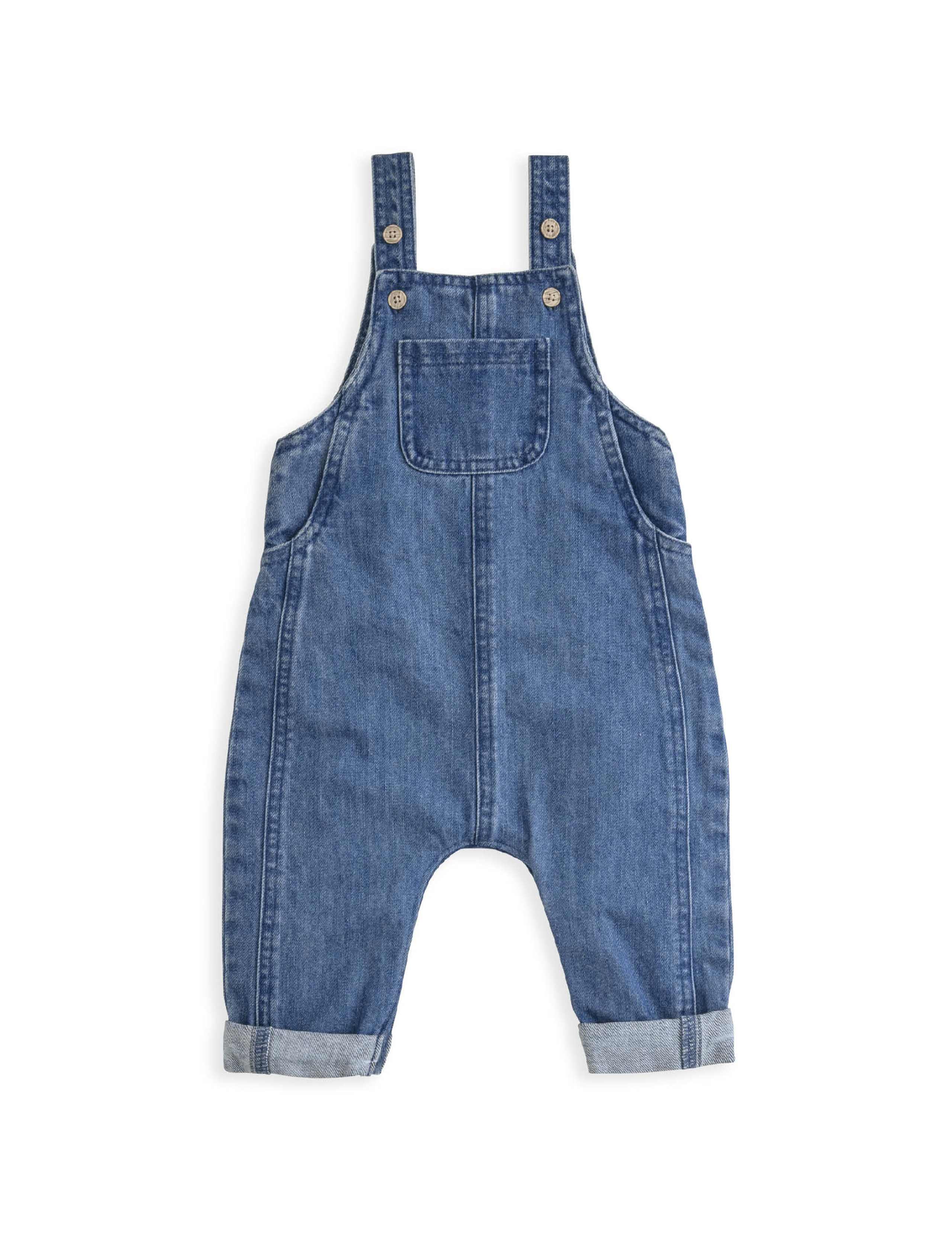 2pc Cotton Rich T-Shirt & Dungarees Outfit (0-3 Yrs) 5 of 5