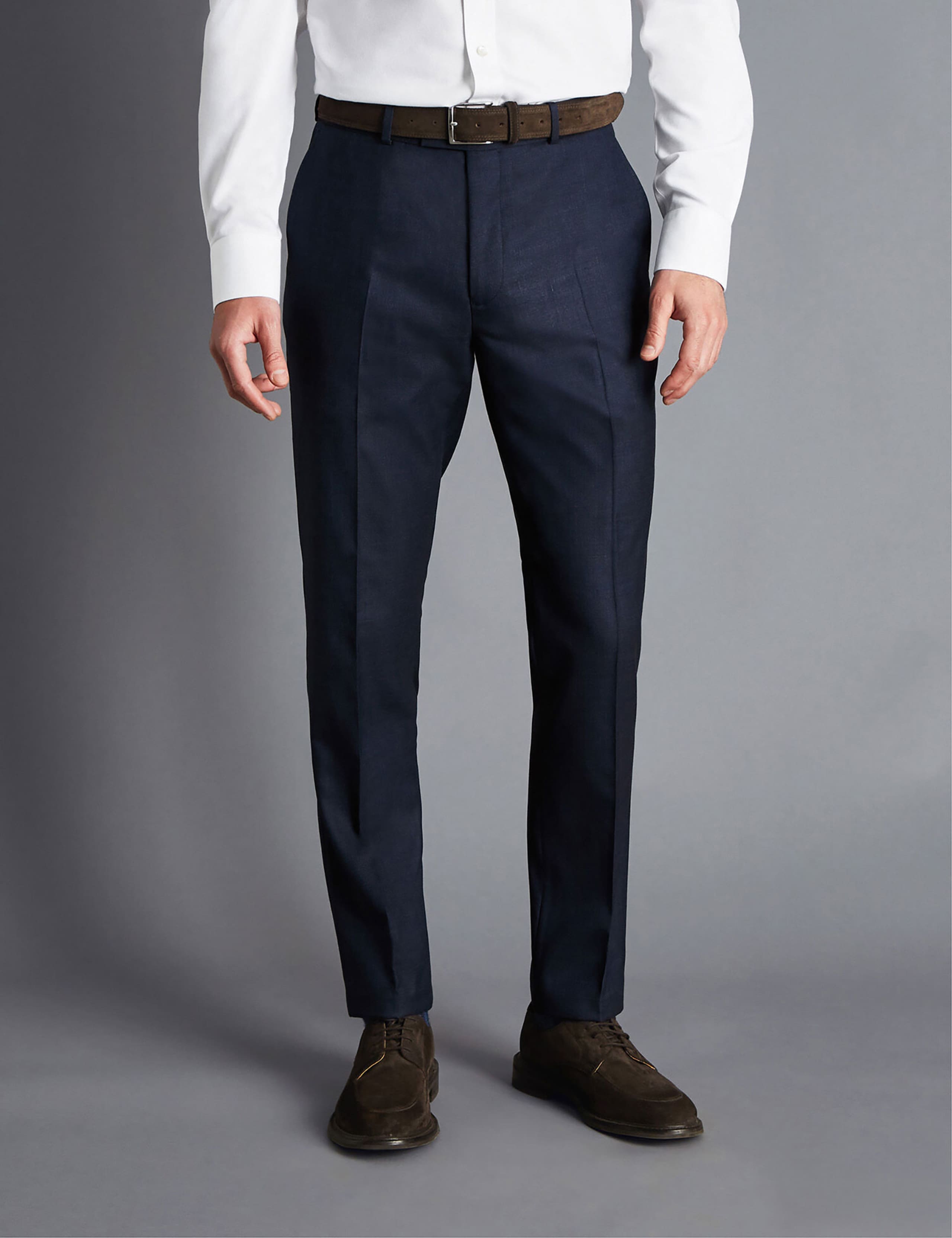 Slim Fit Super 120s Wool Suit Trousers 2 of 3