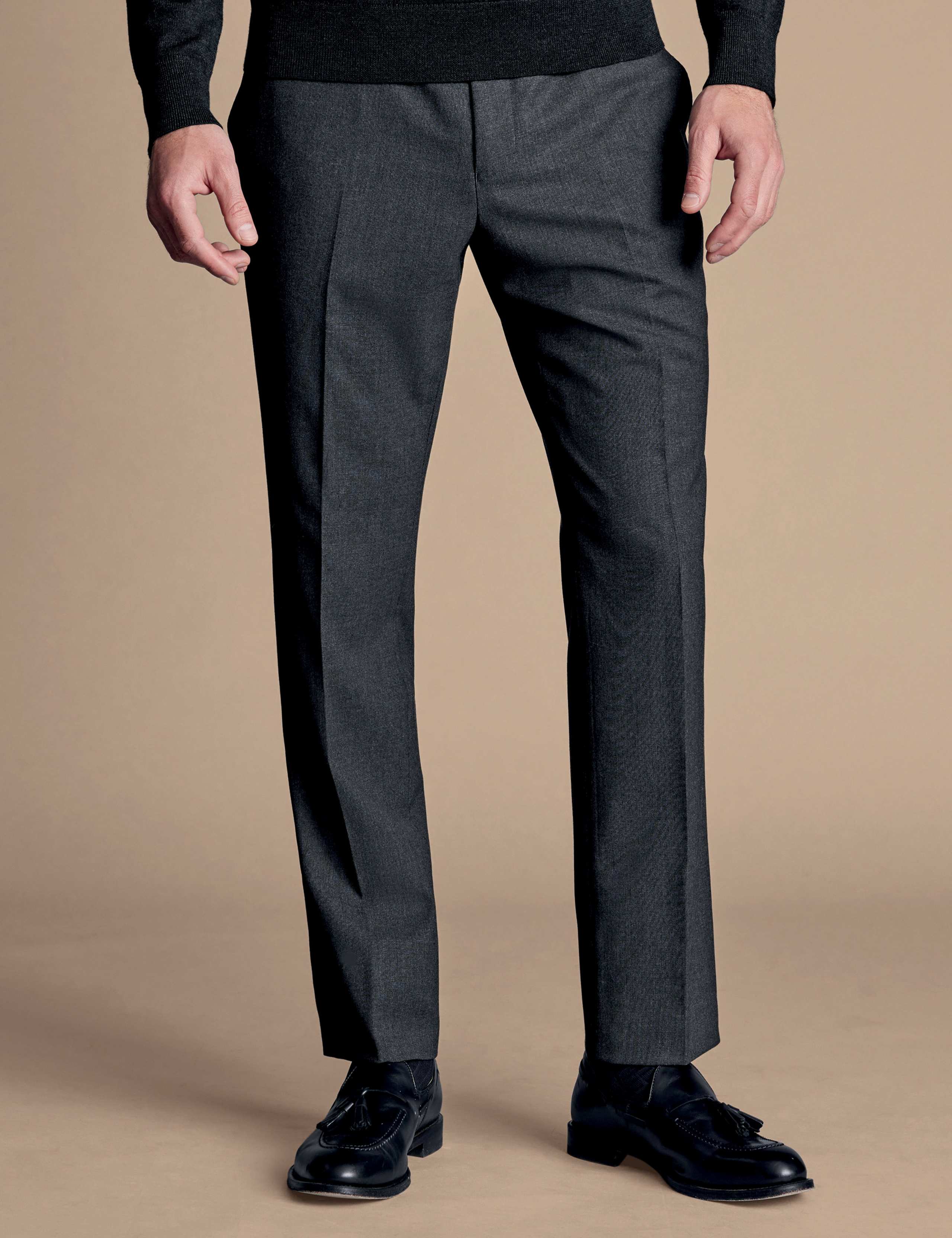 Slim Fit Pure Wool Twill Suit Trousers 3 of 5