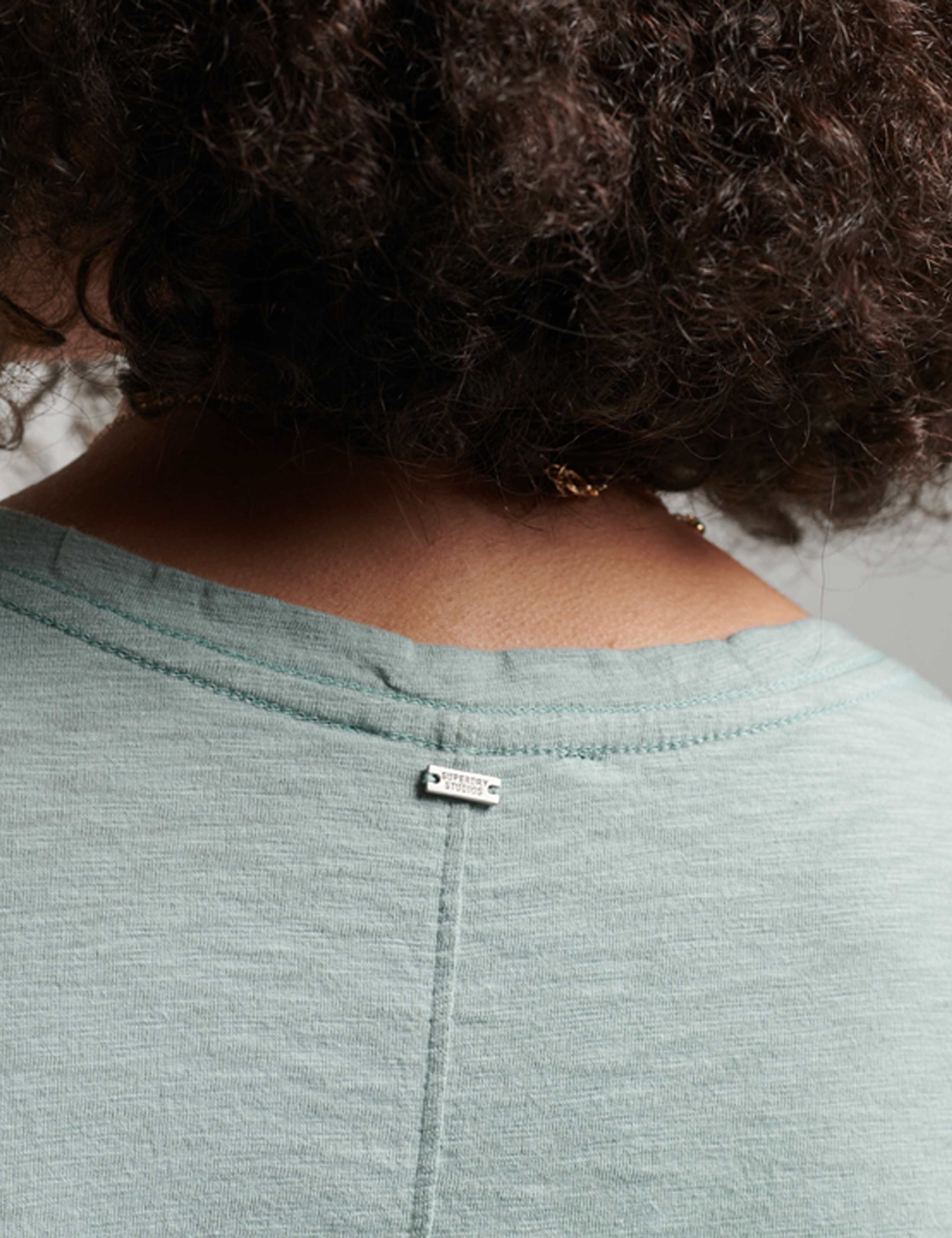 Cotton Rich V-Neck Relaxed T-Shirt 5 of 5