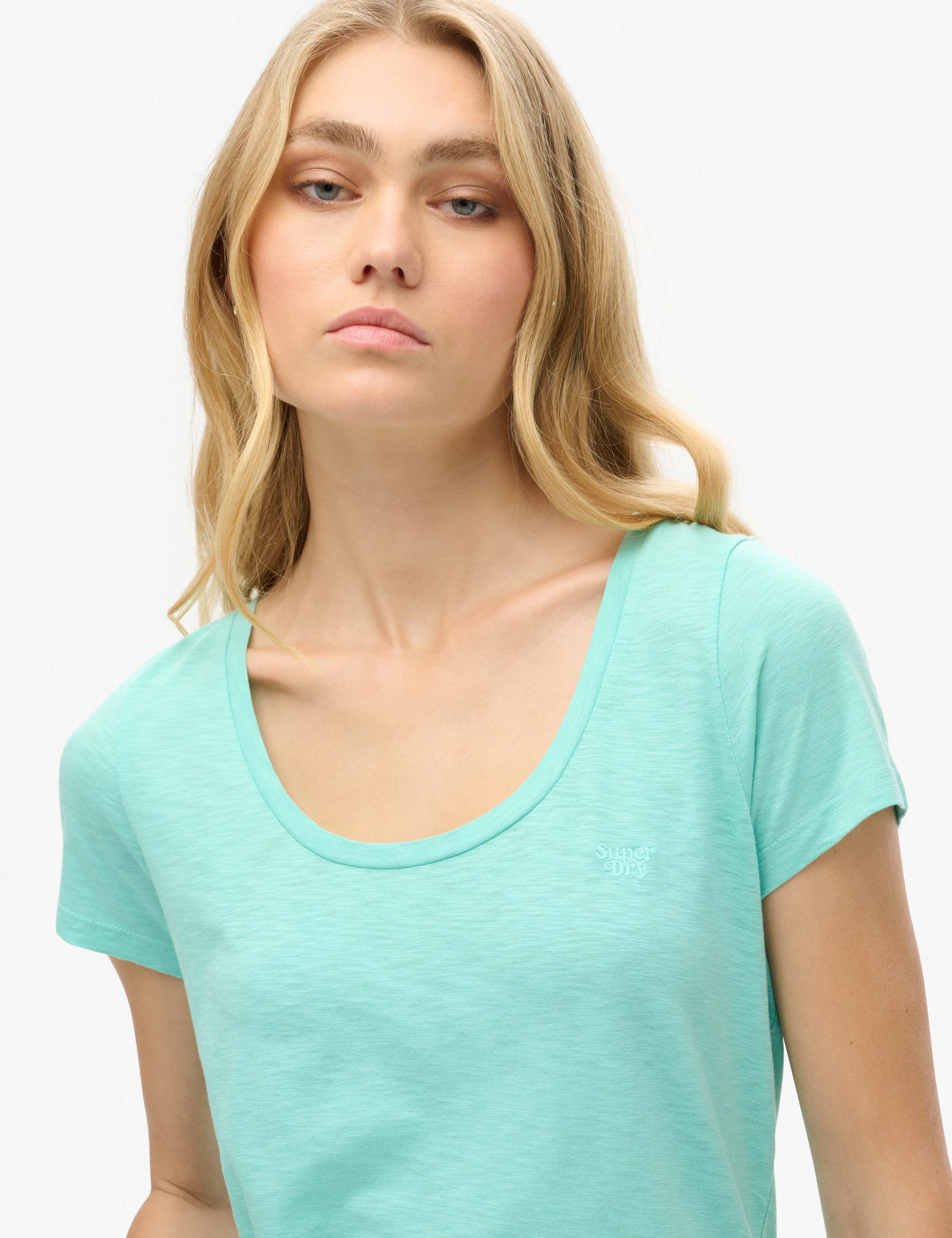 Cotton Rich Scoop Neck T-Shirt 2 of 7