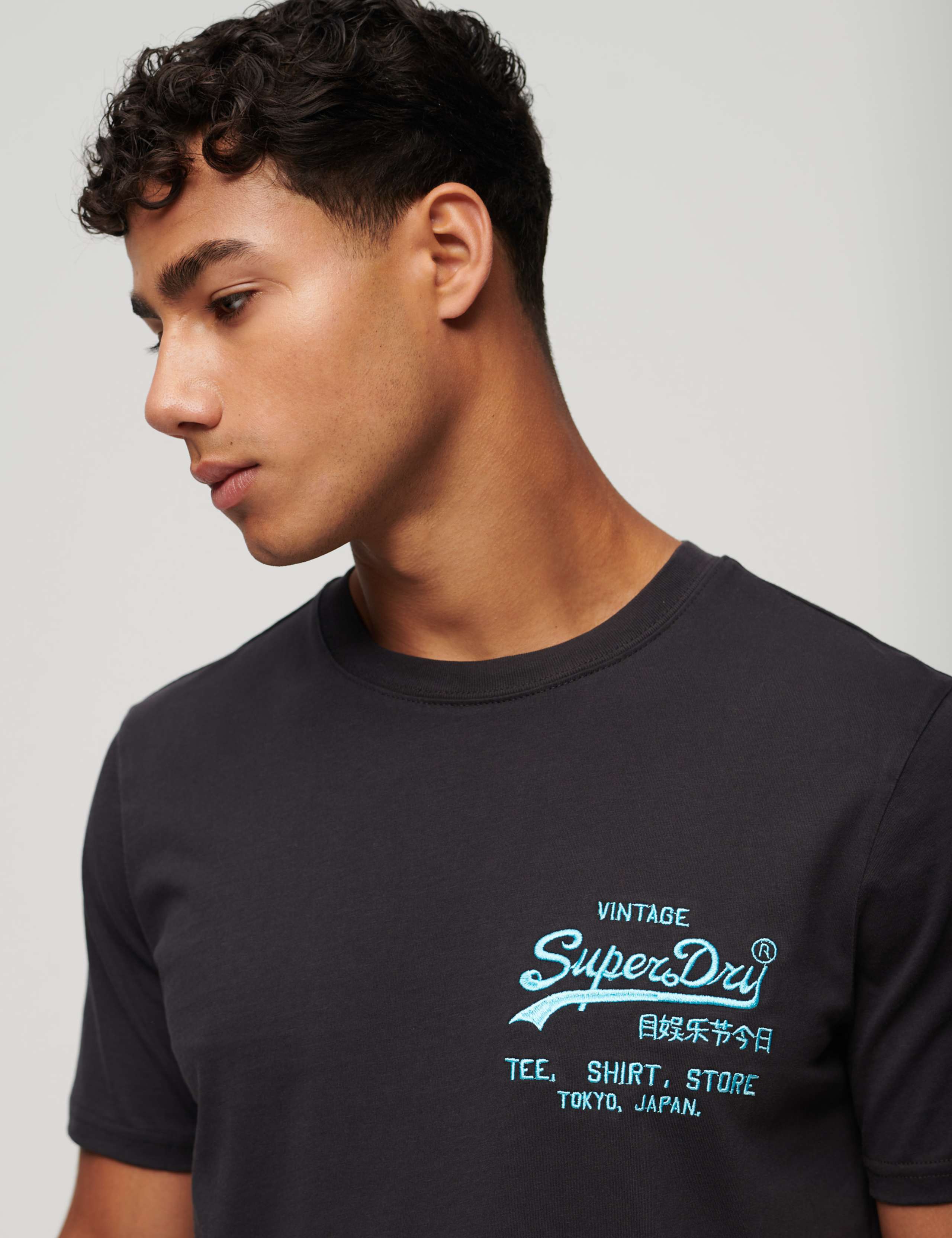 Slim Fit Pure Cotton Logo Crew Neck T-Shirt 4 of 6