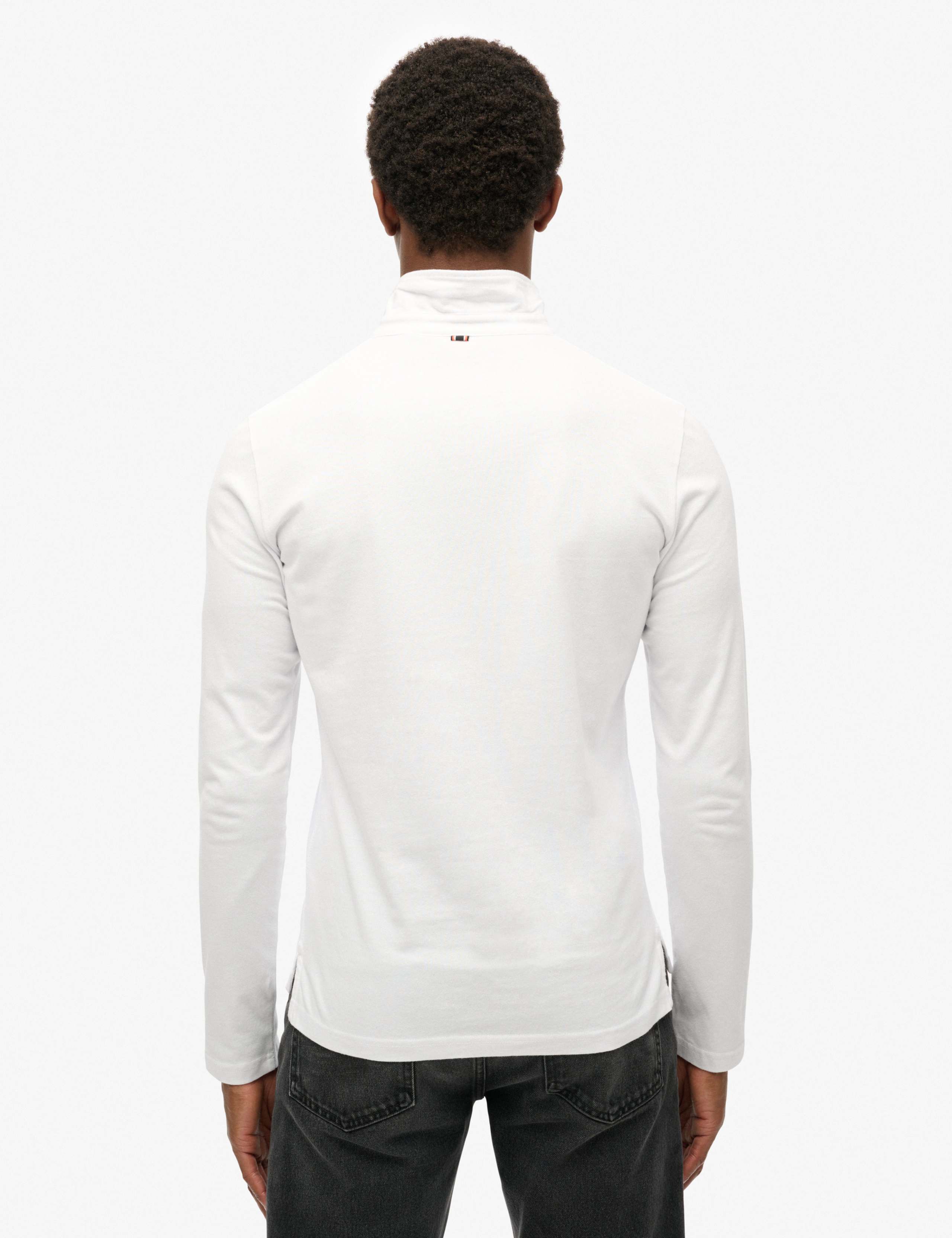 Slim Fit Pure Cotton Long Sleeve Polo Shirt 4 of 6