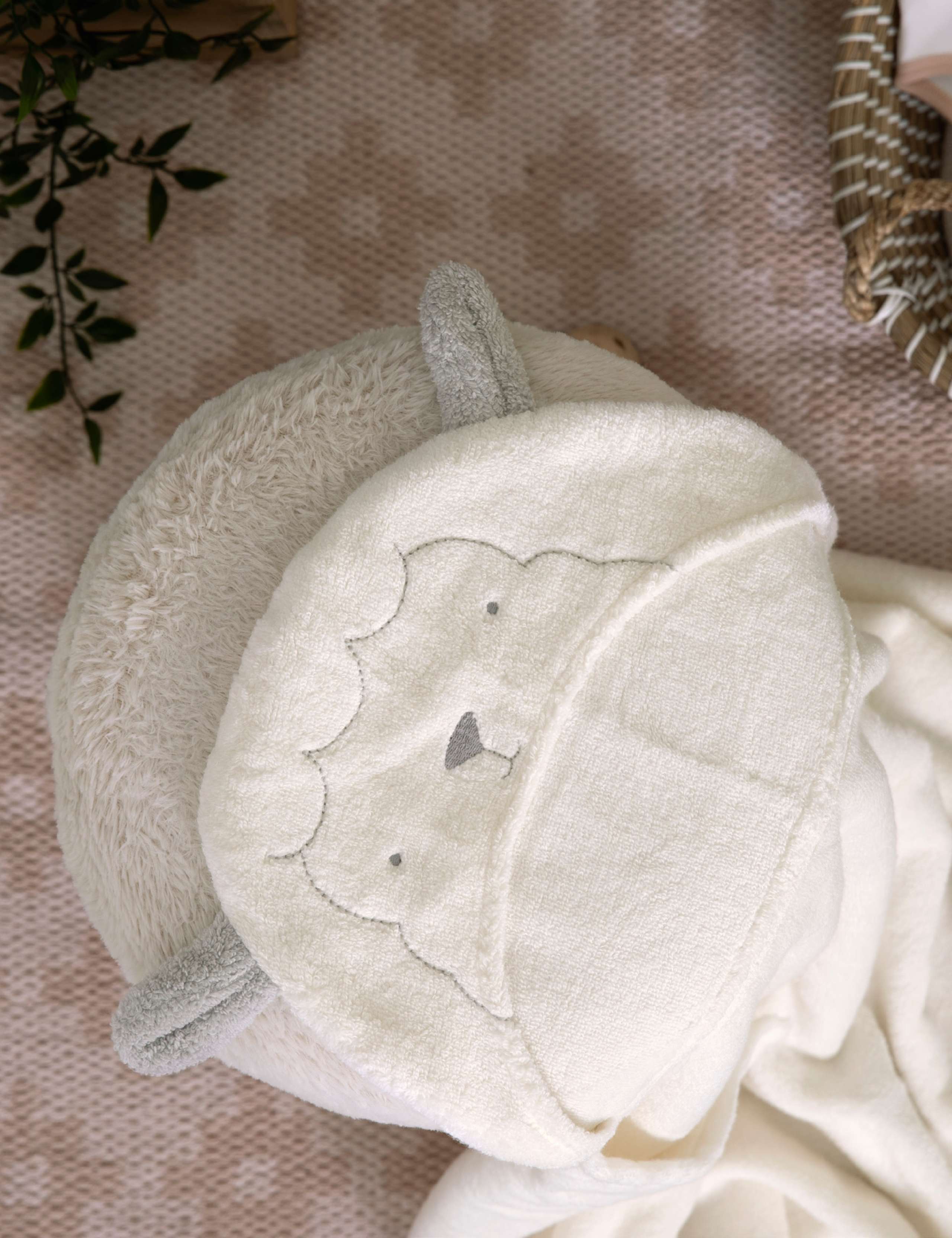 Hooded Lamb Baby Towel 4 of 5