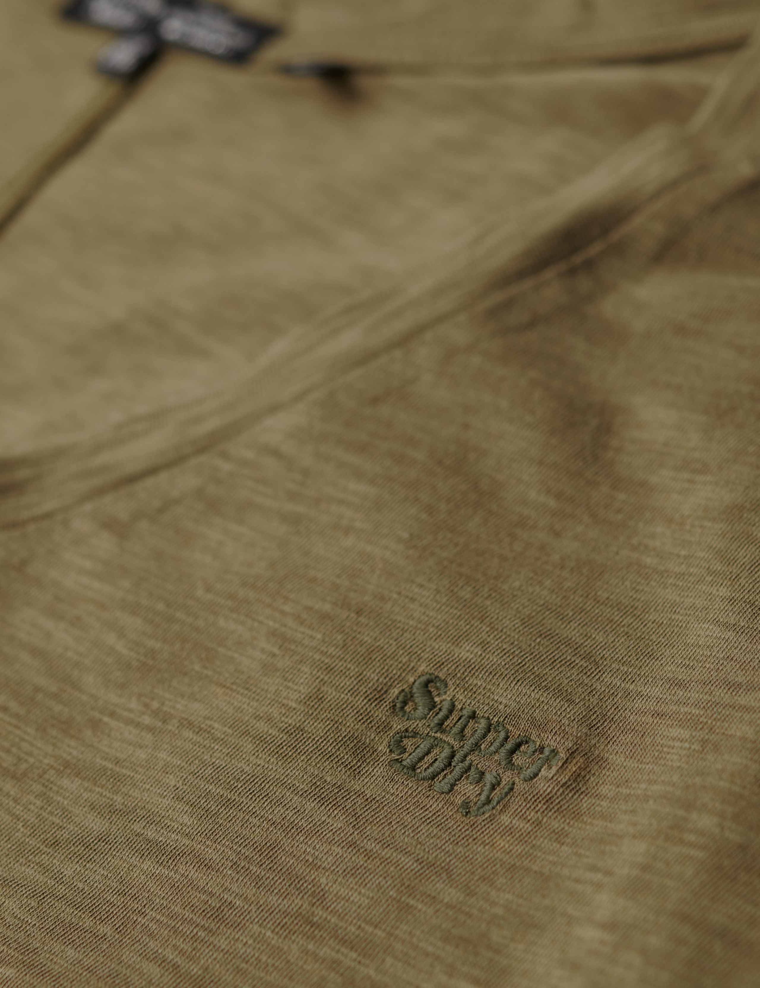 Cotton Rich Embroidered V-Neck T-Shirt 5 of 6