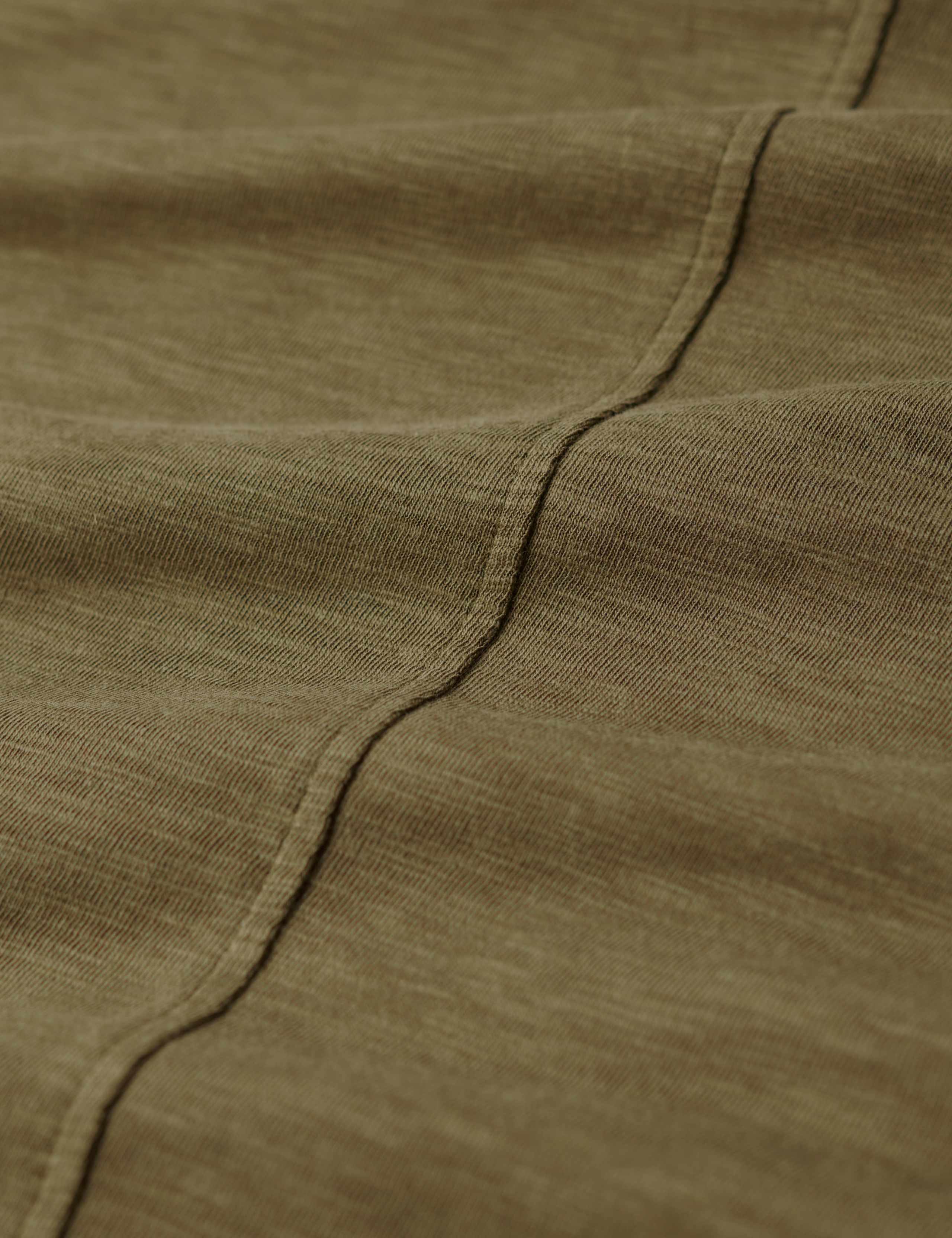 Cotton Rich Embroidered V-Neck T-Shirt 6 of 6