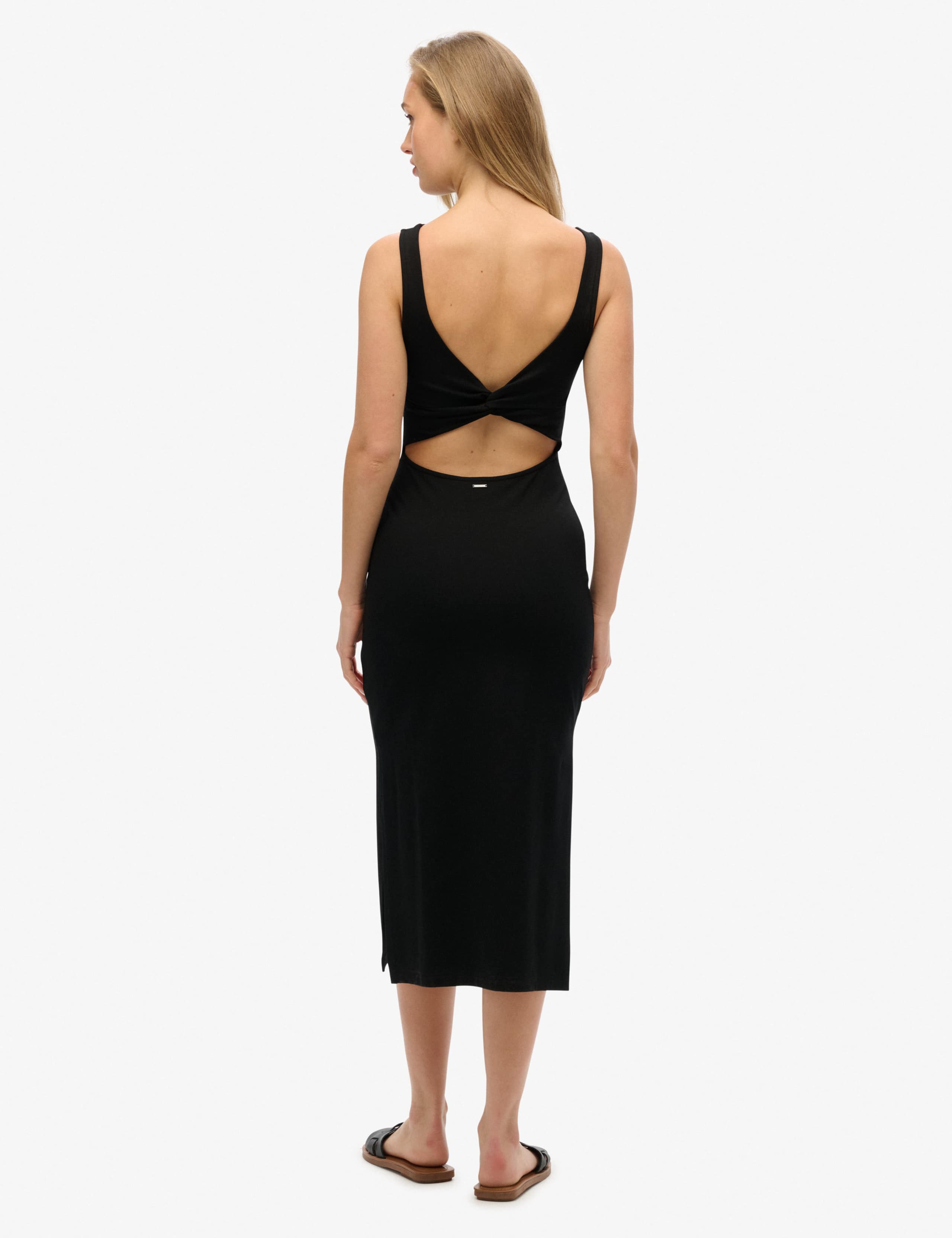 Jersey Cut Out Detail Midi Bodycon Dress 6 of 7