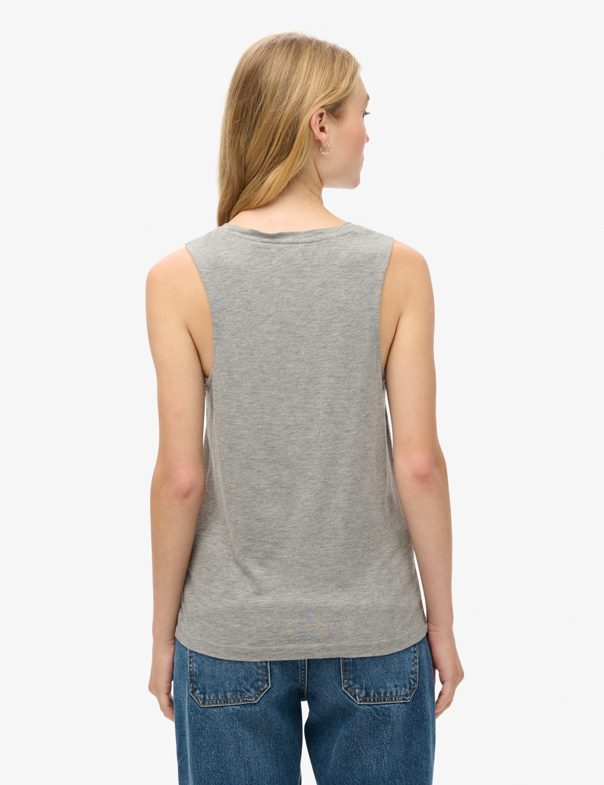 Cotton Rich Scoop Neck Tank Top 3 of 6