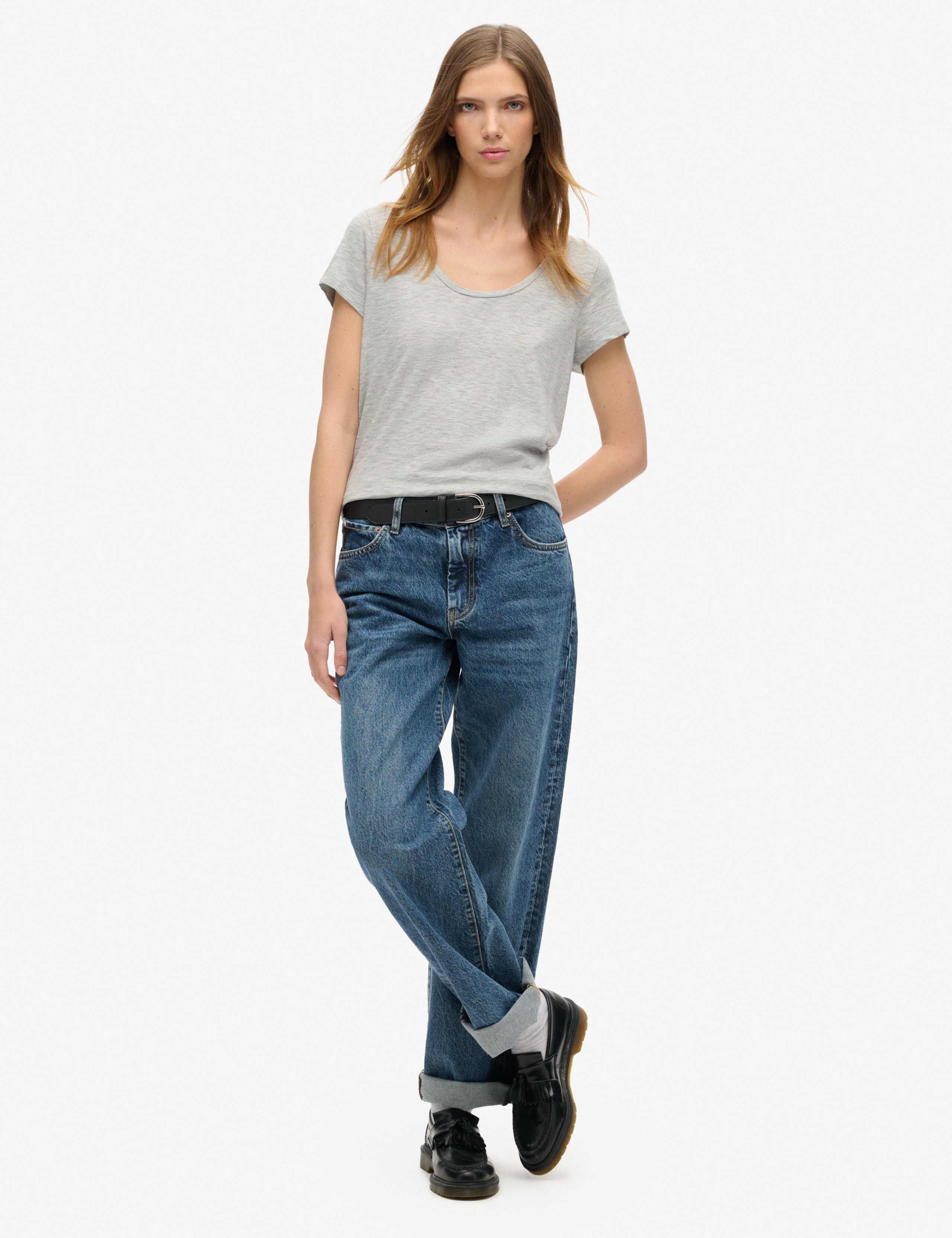Cotton Rich Scoop Neck T-Shirt 4 of 6