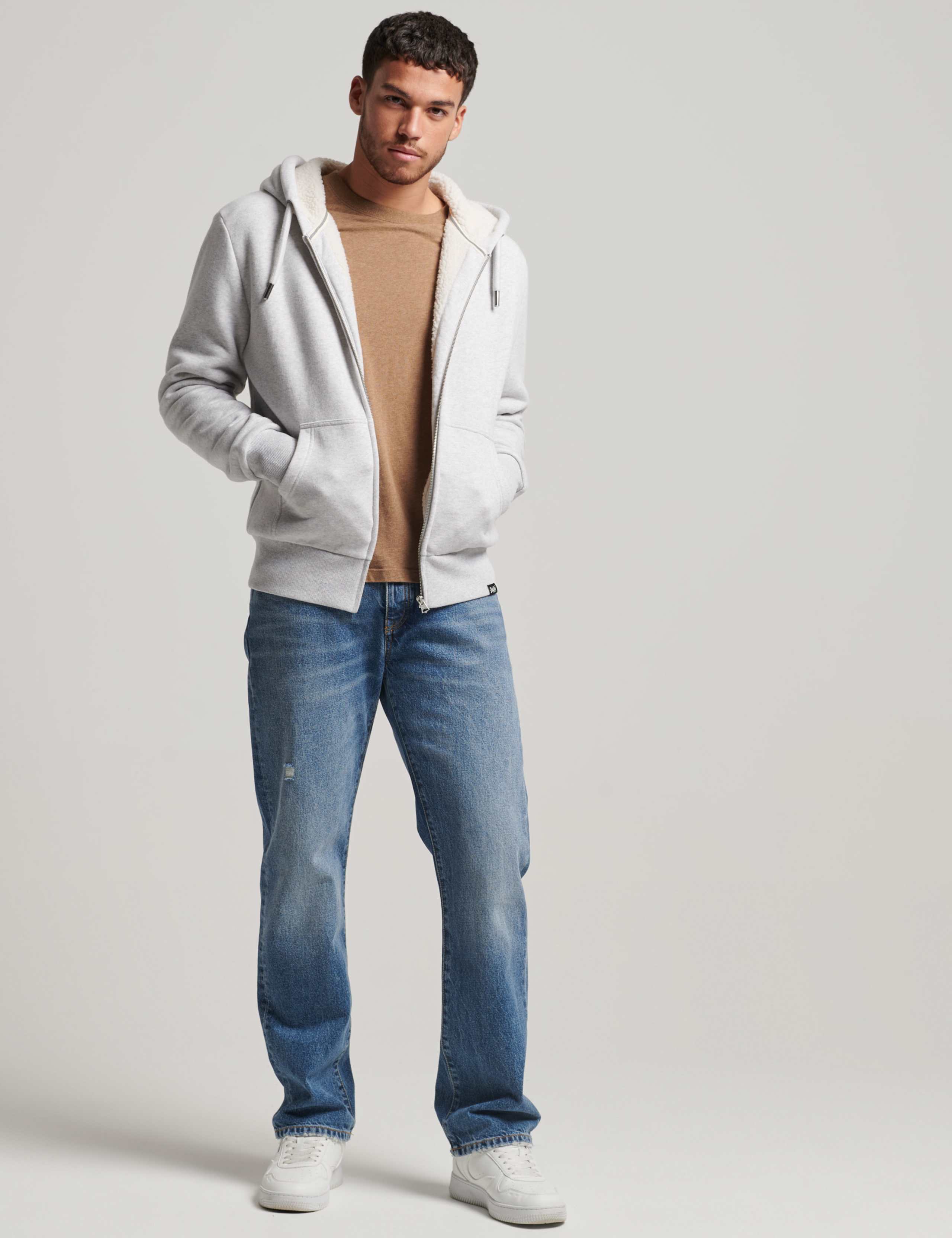 Slim Fit Cotton Rich Zip Up Hoodie 2 of 5