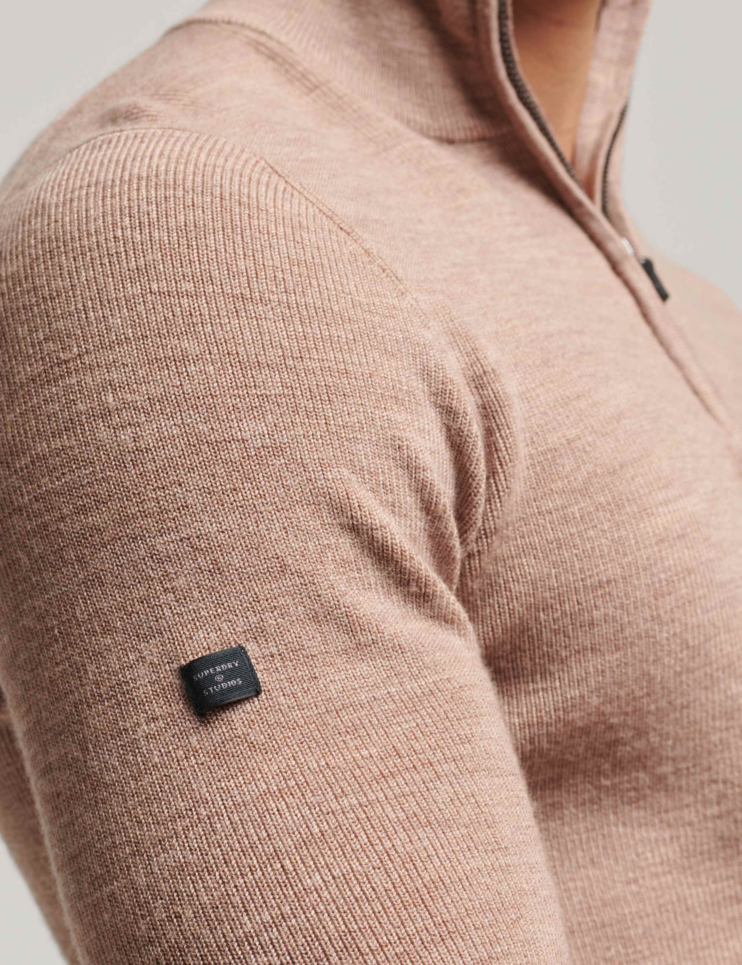 Wool Rich Funnel Neck Half Zip Jumper 4 of 4