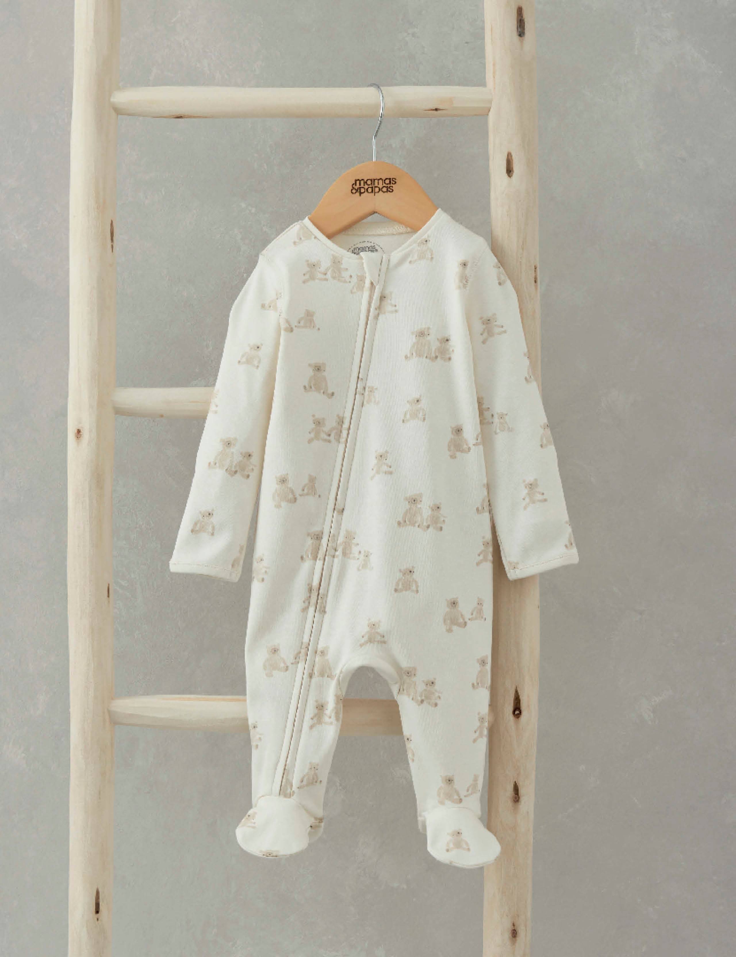 Teddy Bear Print All In One (6½lbs-1 Yrs) 1 of 5