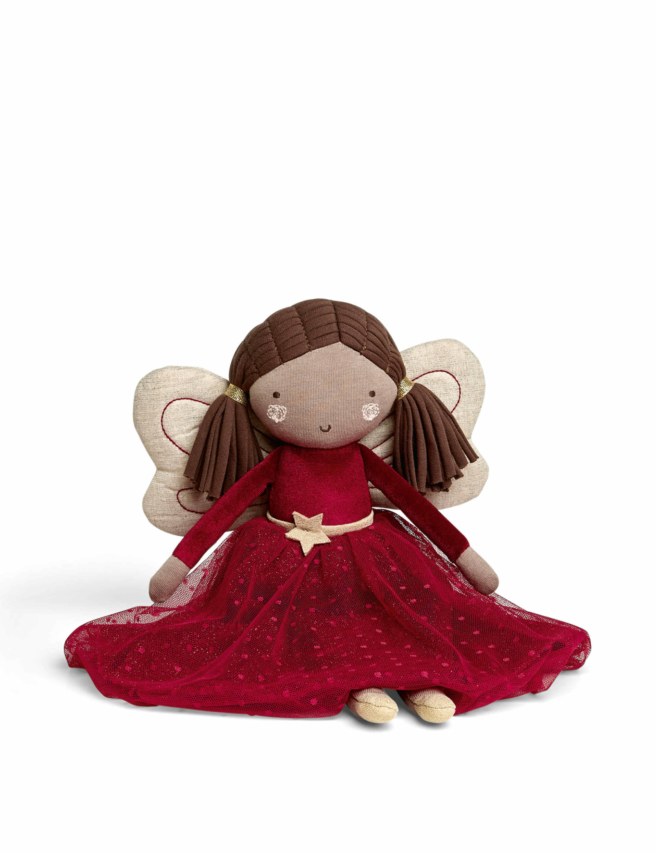 Christmas Soft Toy - Red Fairy 1 of 6