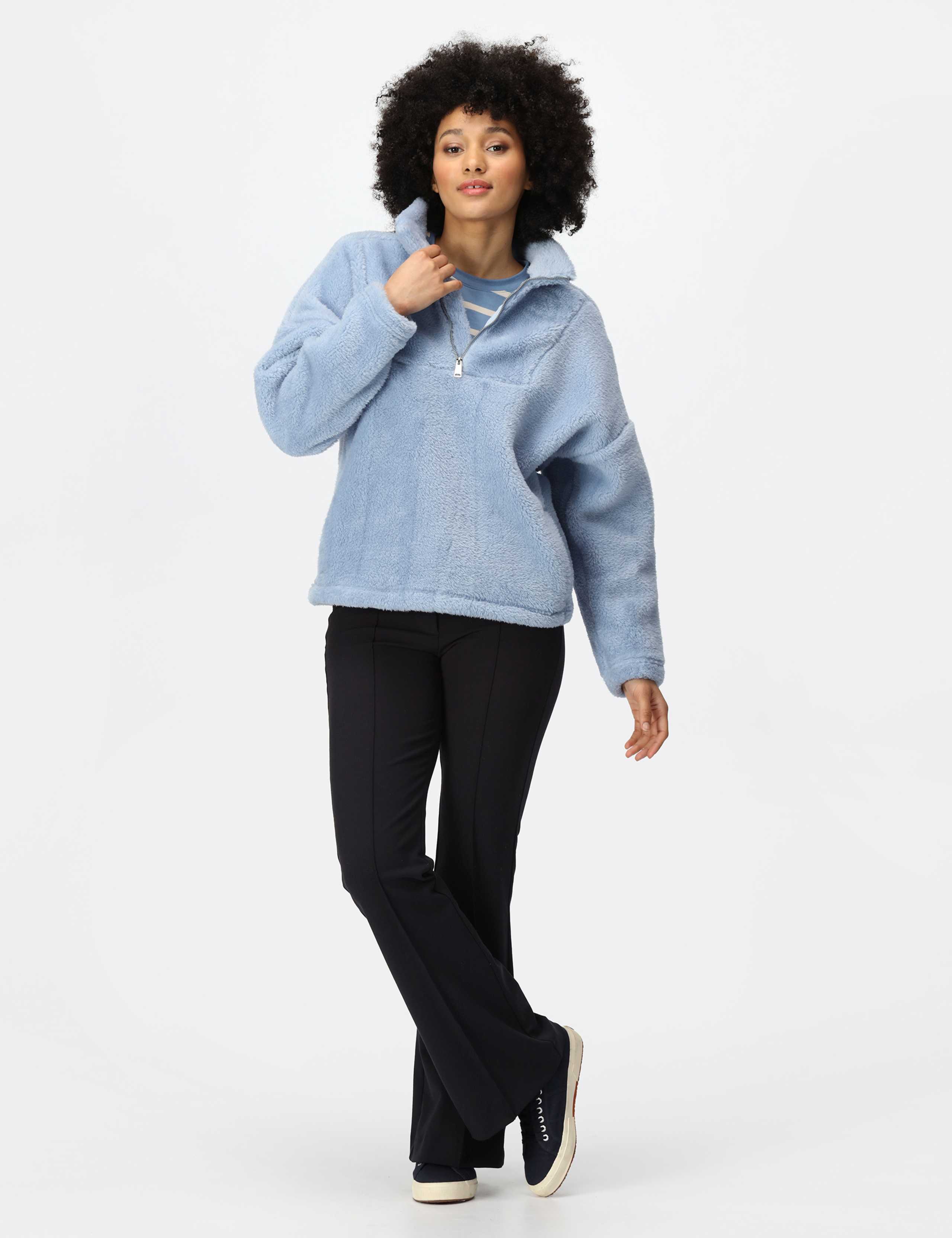 Zeeke Fluffy Funnel Neck Fleece 3 of 7