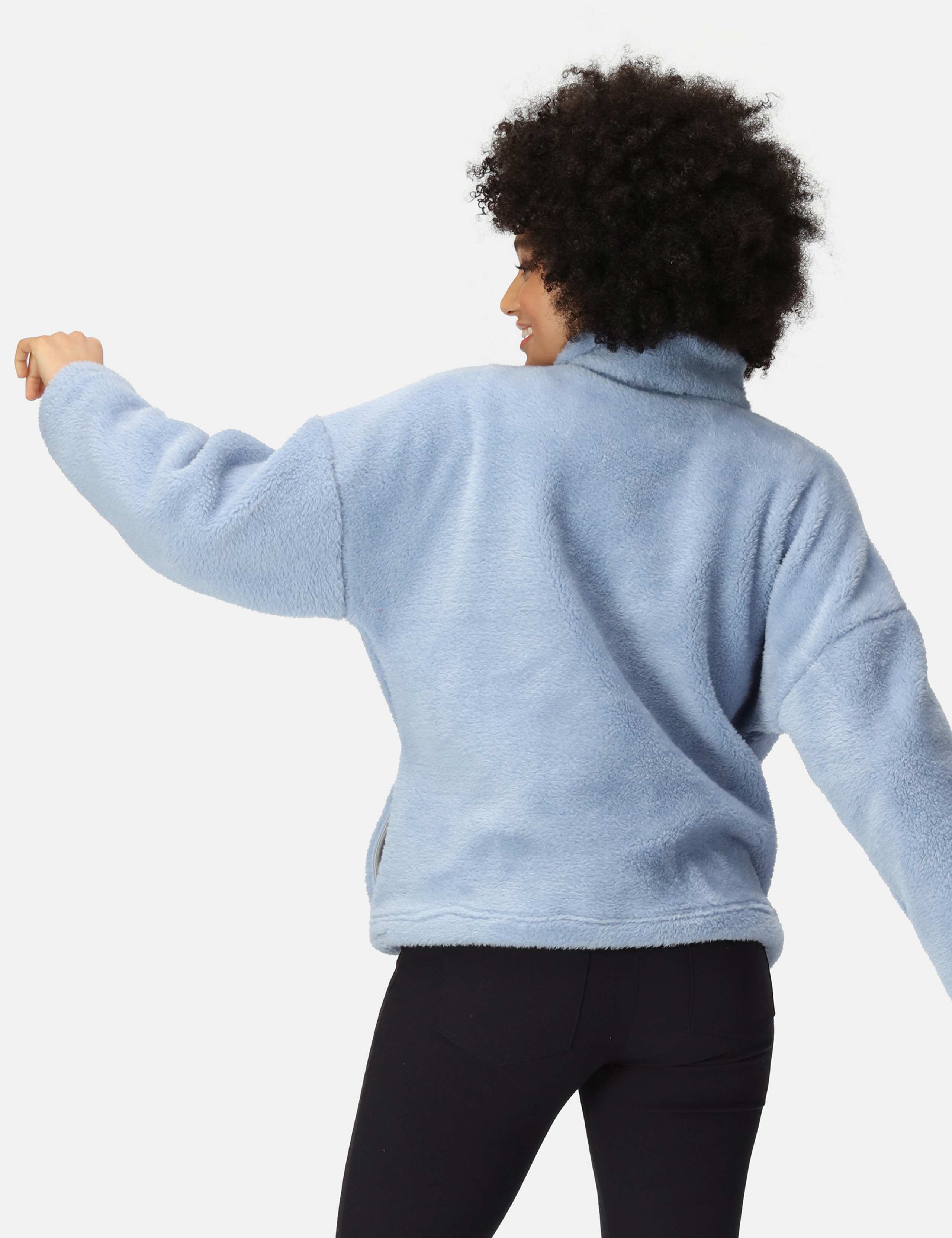 Zeeke Fluffy Funnel Neck Fleece 4 of 7