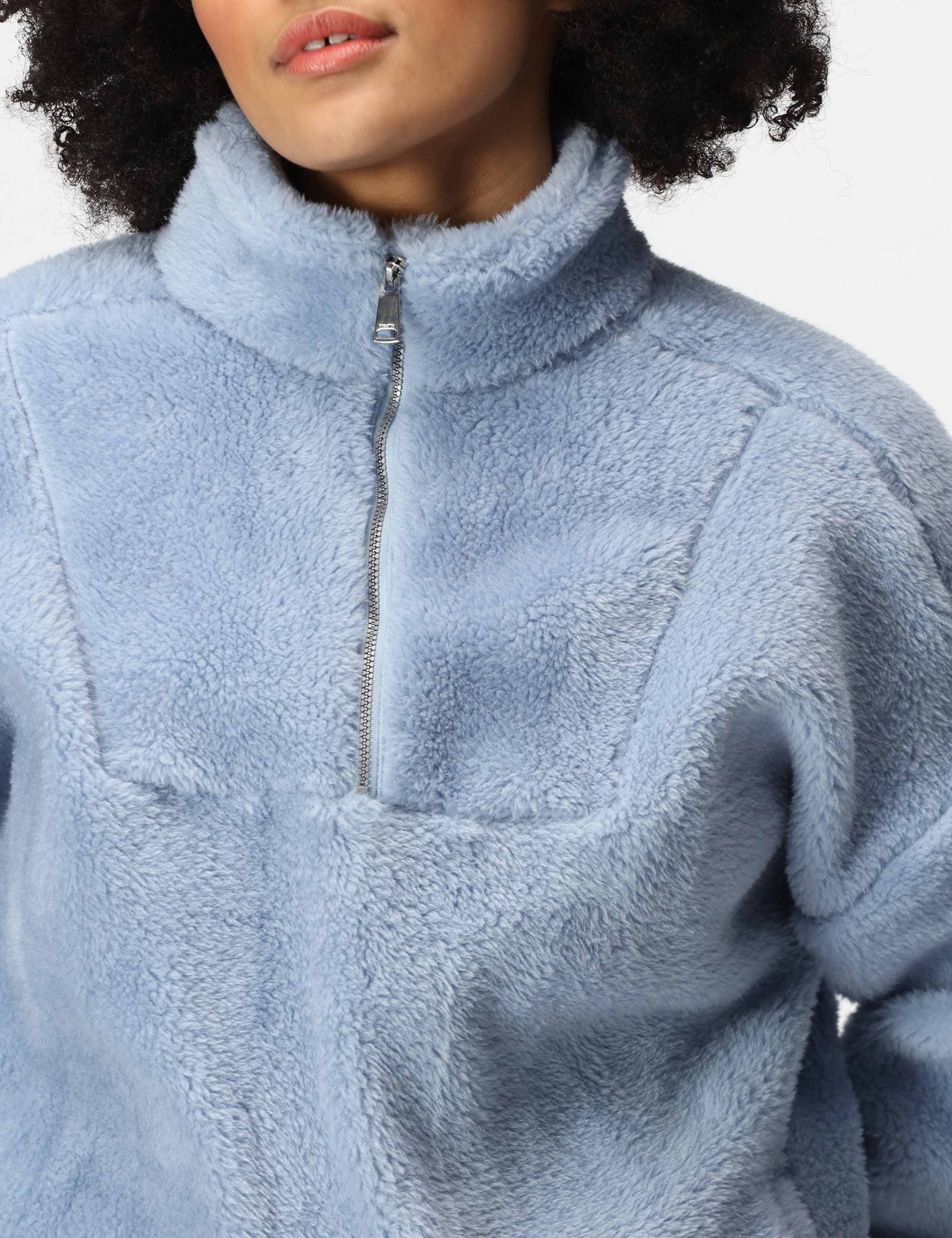 Zeeke Fluffy Funnel Neck Fleece 6 of 7