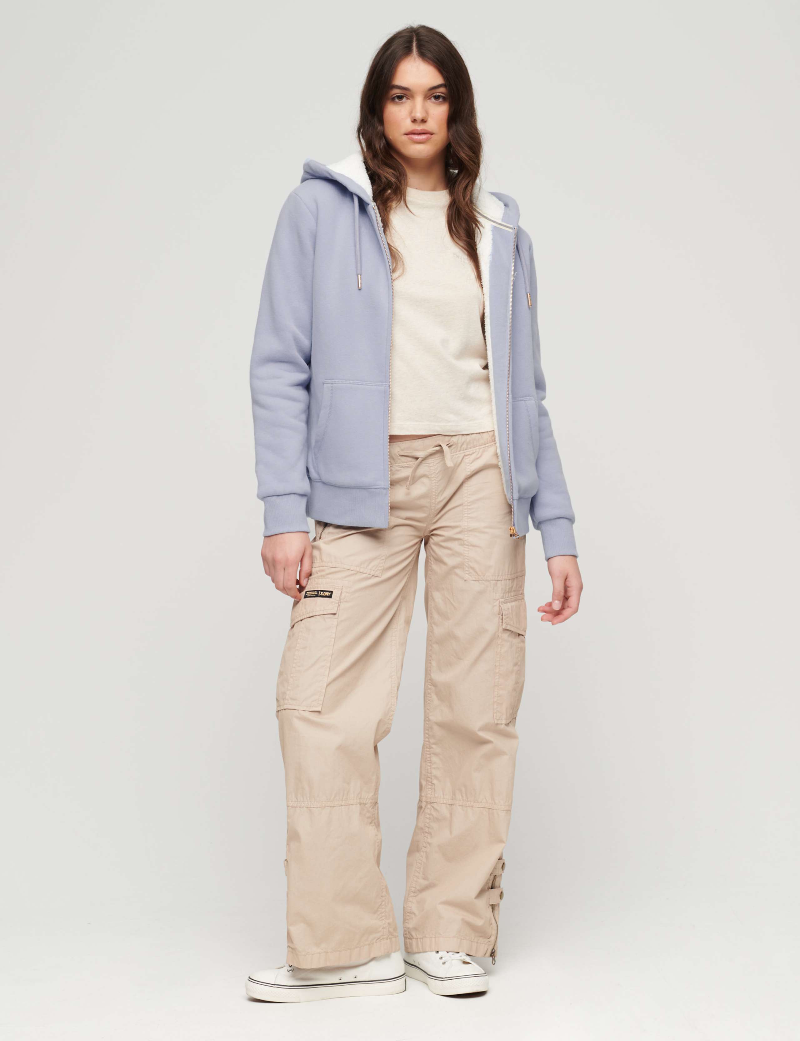 Cotton Rich Zip Up Hoodie 2 of 3