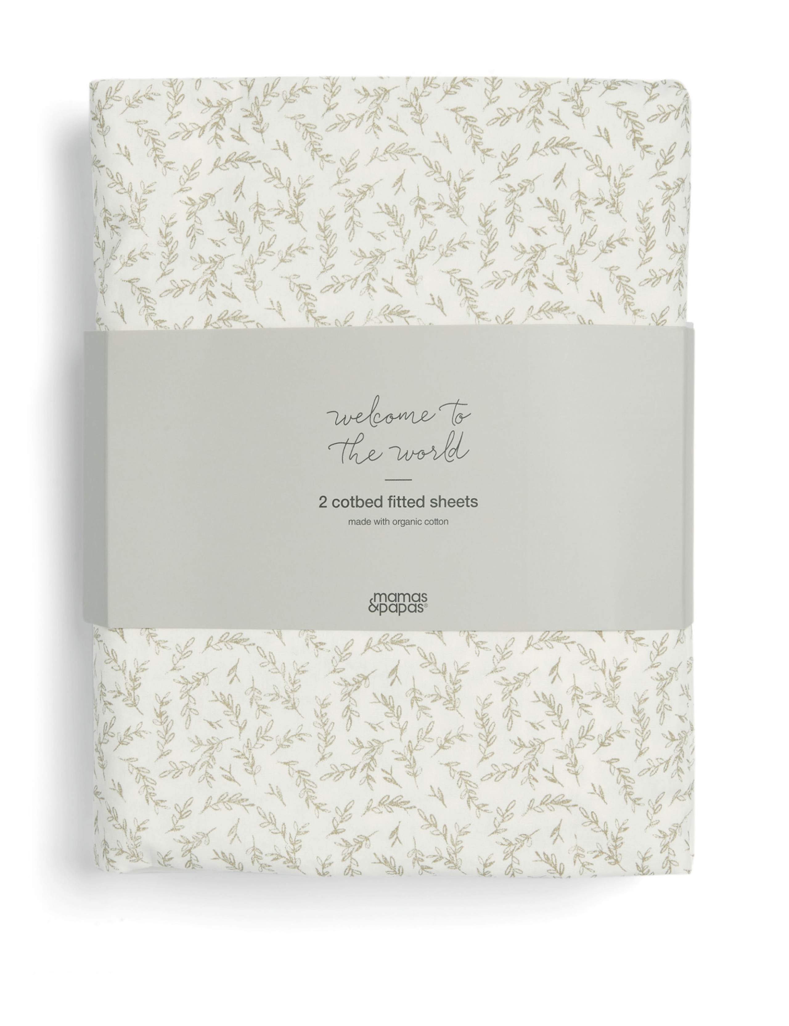 Welcome To The World Cotbed Fitted Sheet 2 of 3