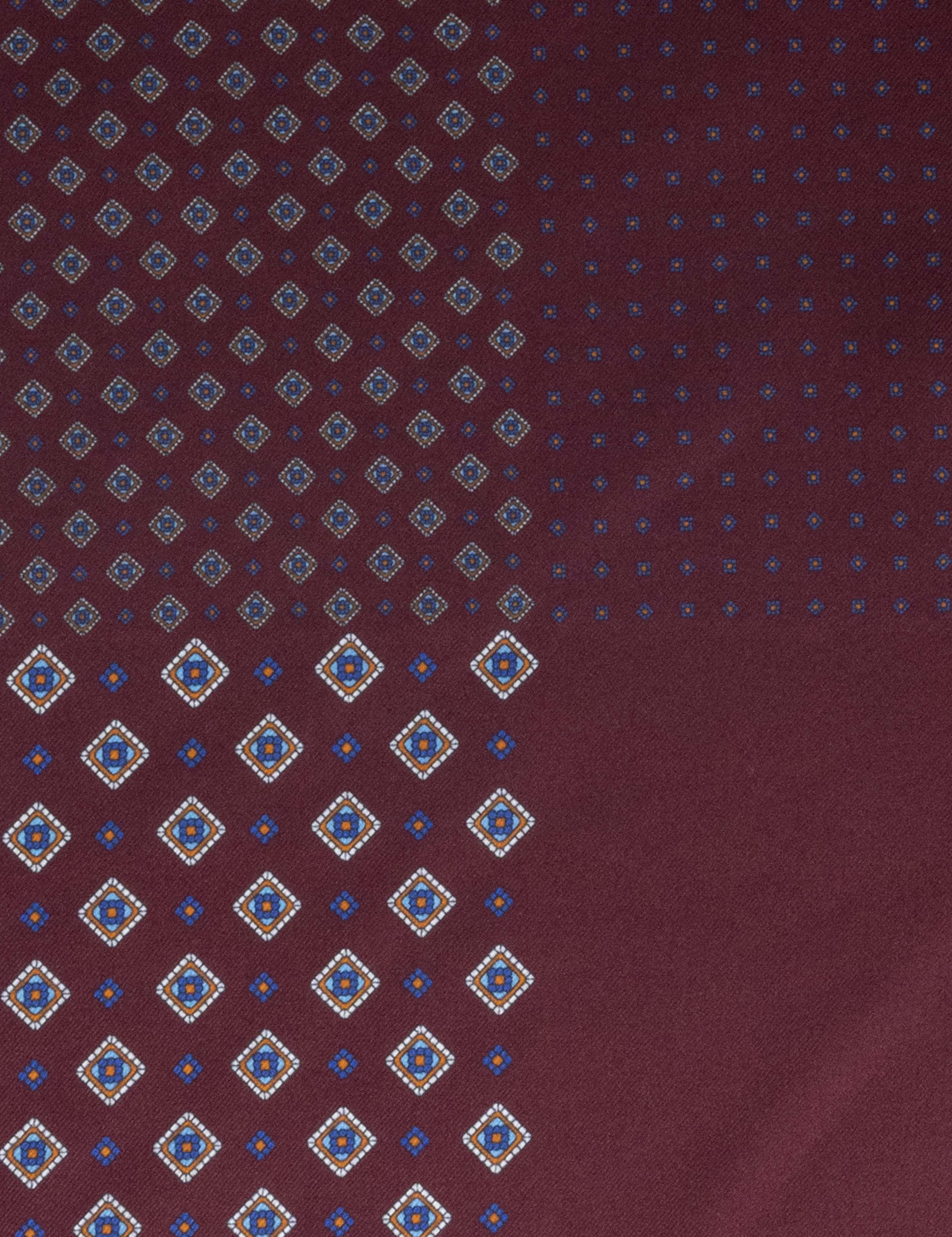 Pure Silk Geometric Pocket Square 2 of 2