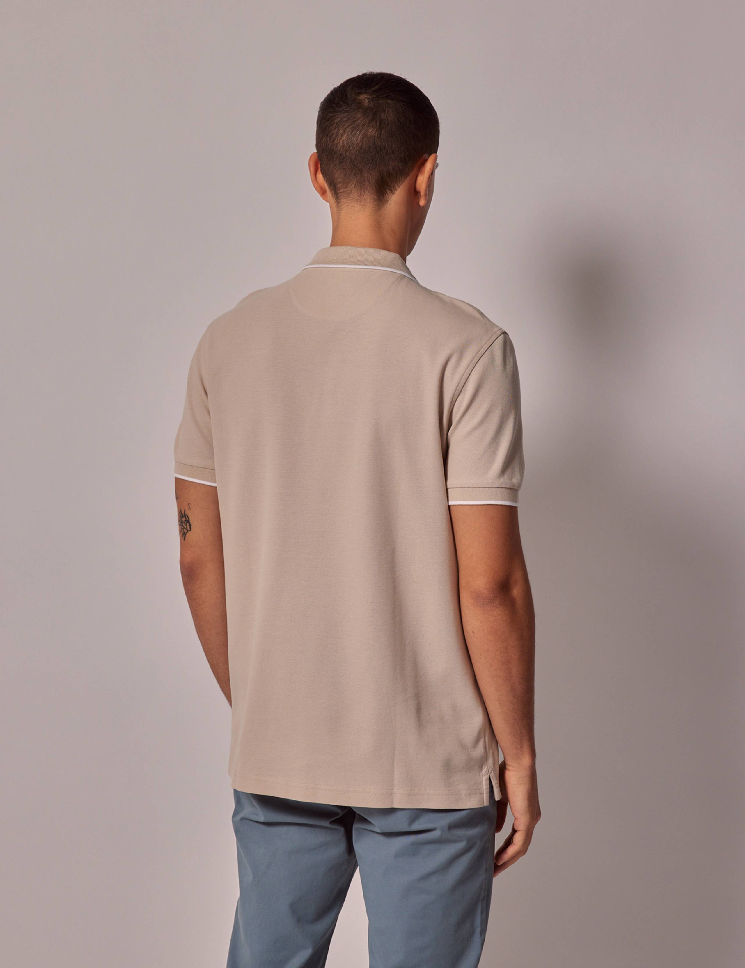 Pure Cotton Tipped Polo Shirt 3 of 5