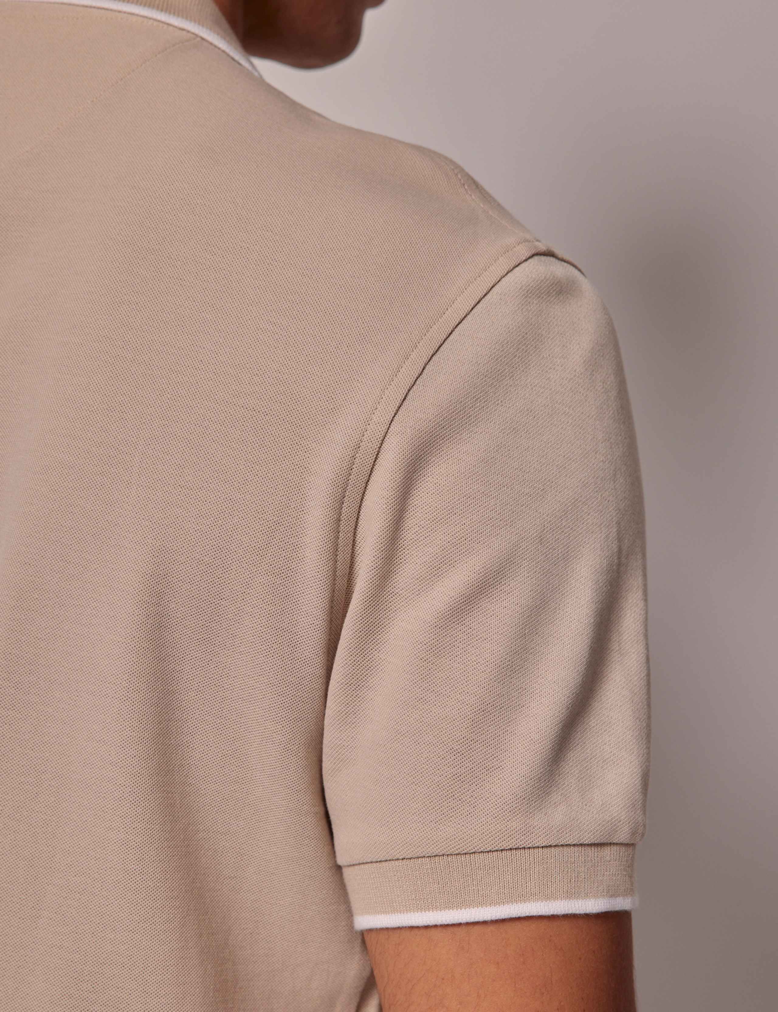 Pure Cotton Tipped Polo Shirt 5 of 5